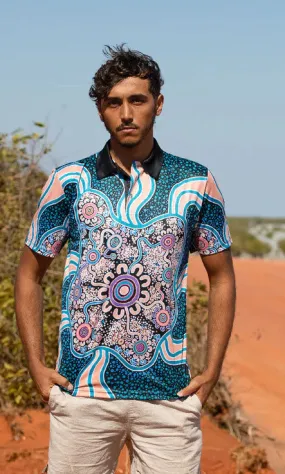 Aboriginal Art Unisex Polo Our Beautiful Country