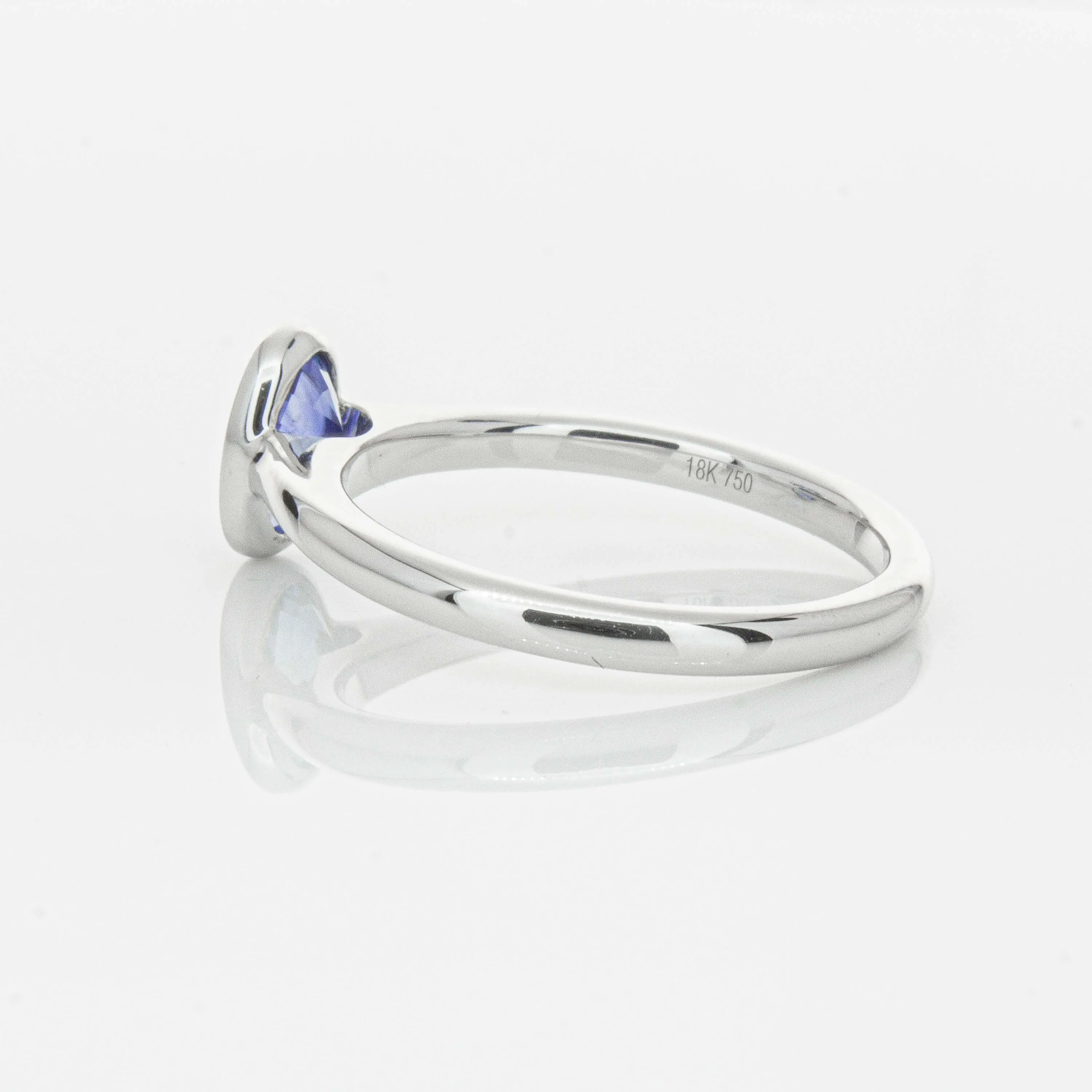 18ct White Gold .76ct Sapphire Natalia Ring