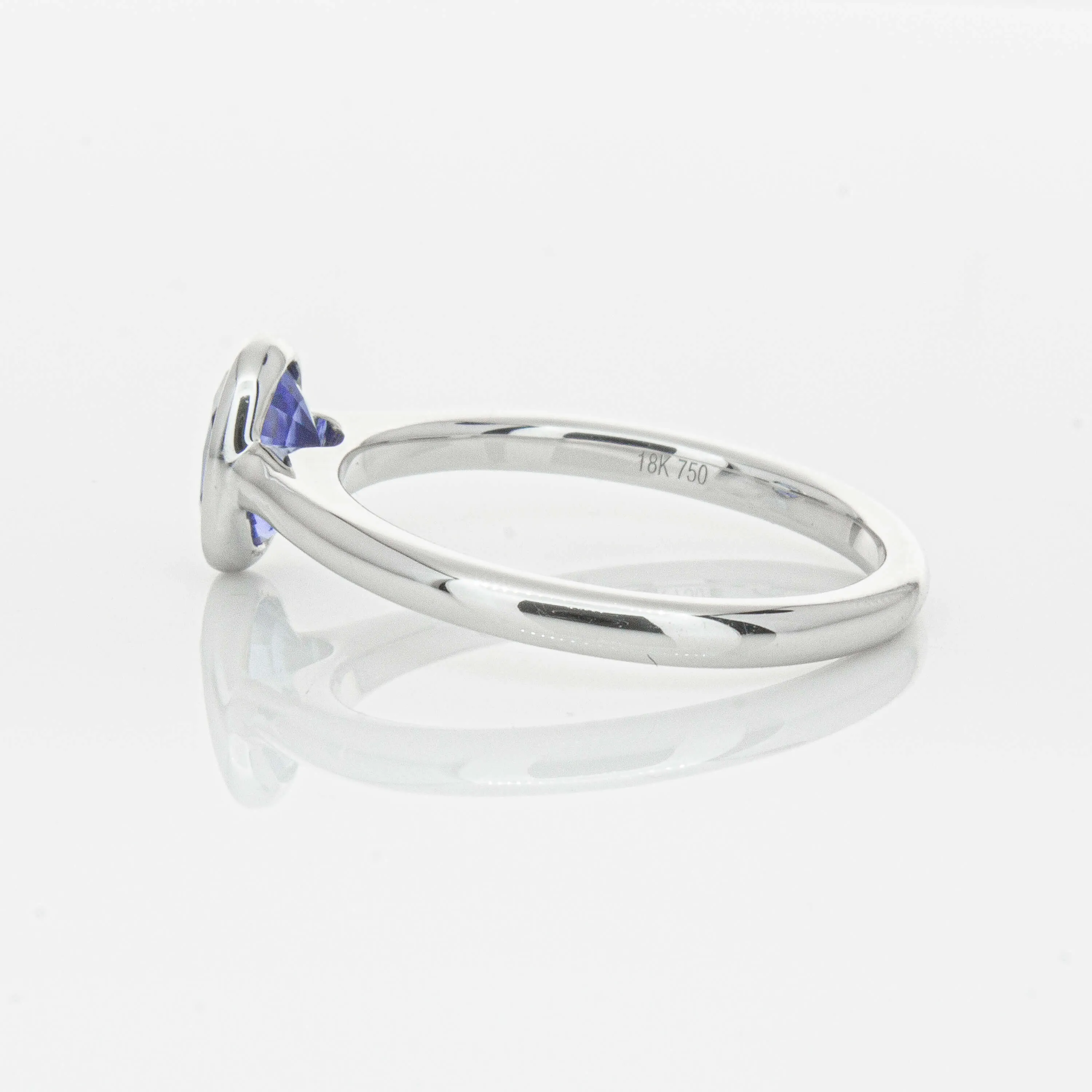 18ct White Gold .76ct Sapphire Natalia Ring