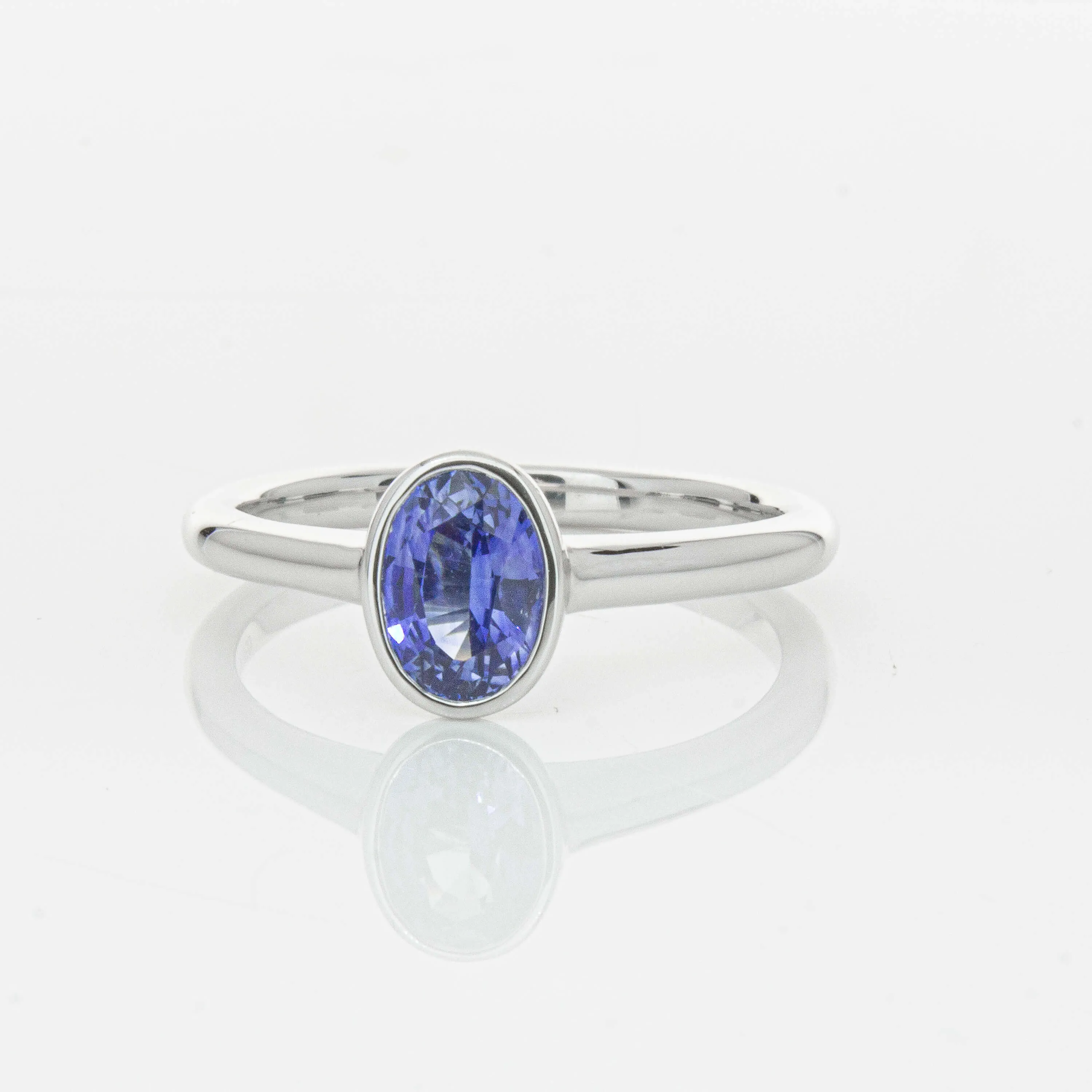 18ct White Gold .76ct Sapphire Natalia Ring