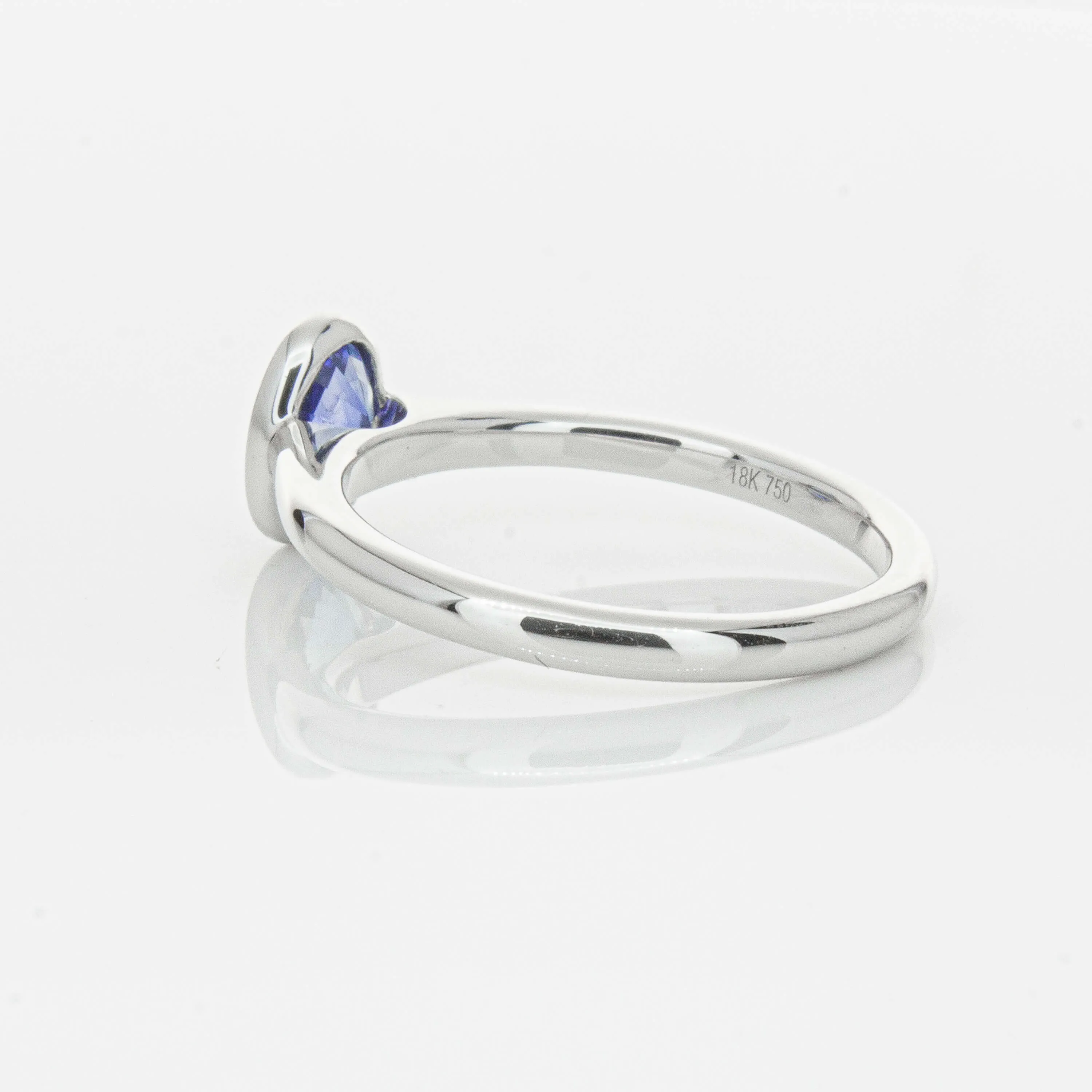 18ct White Gold .76ct Sapphire Natalia Ring