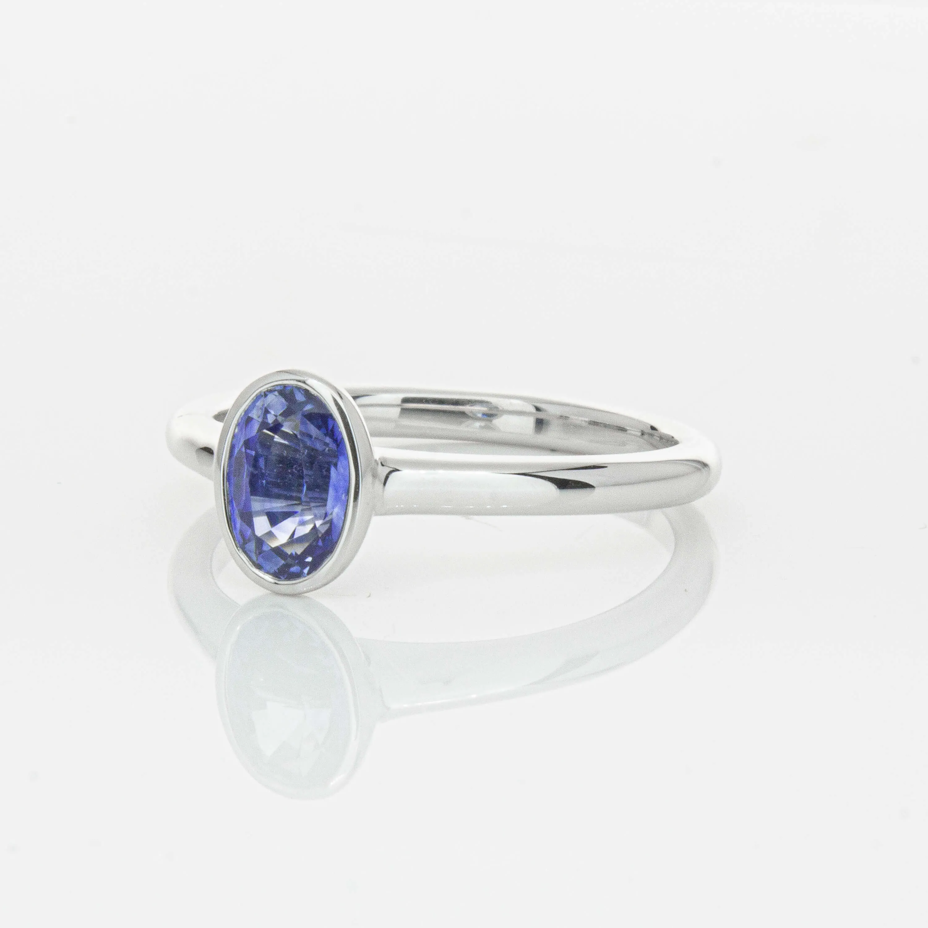 18ct White Gold .76ct Sapphire Natalia Ring