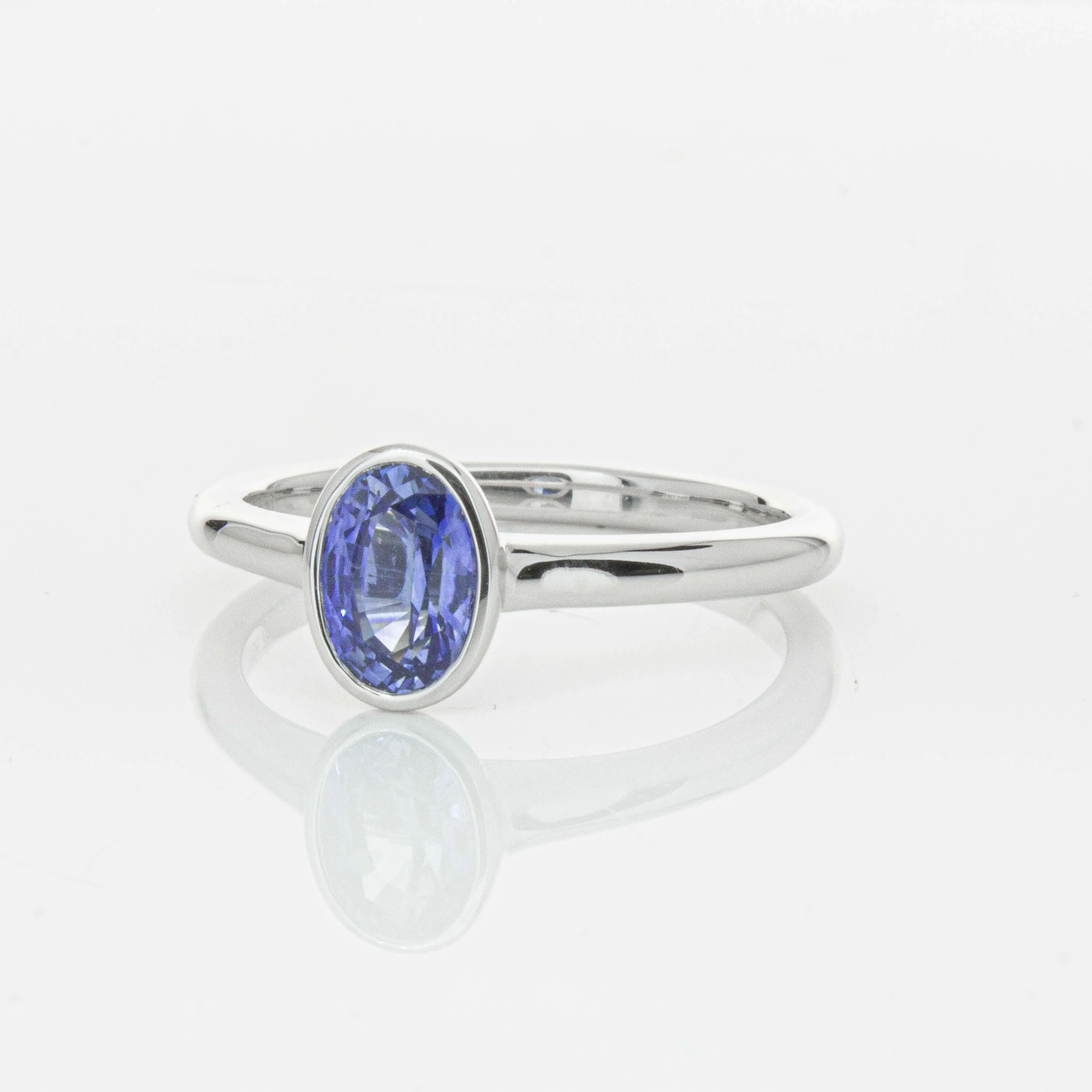 18ct White Gold .76ct Sapphire Natalia Ring