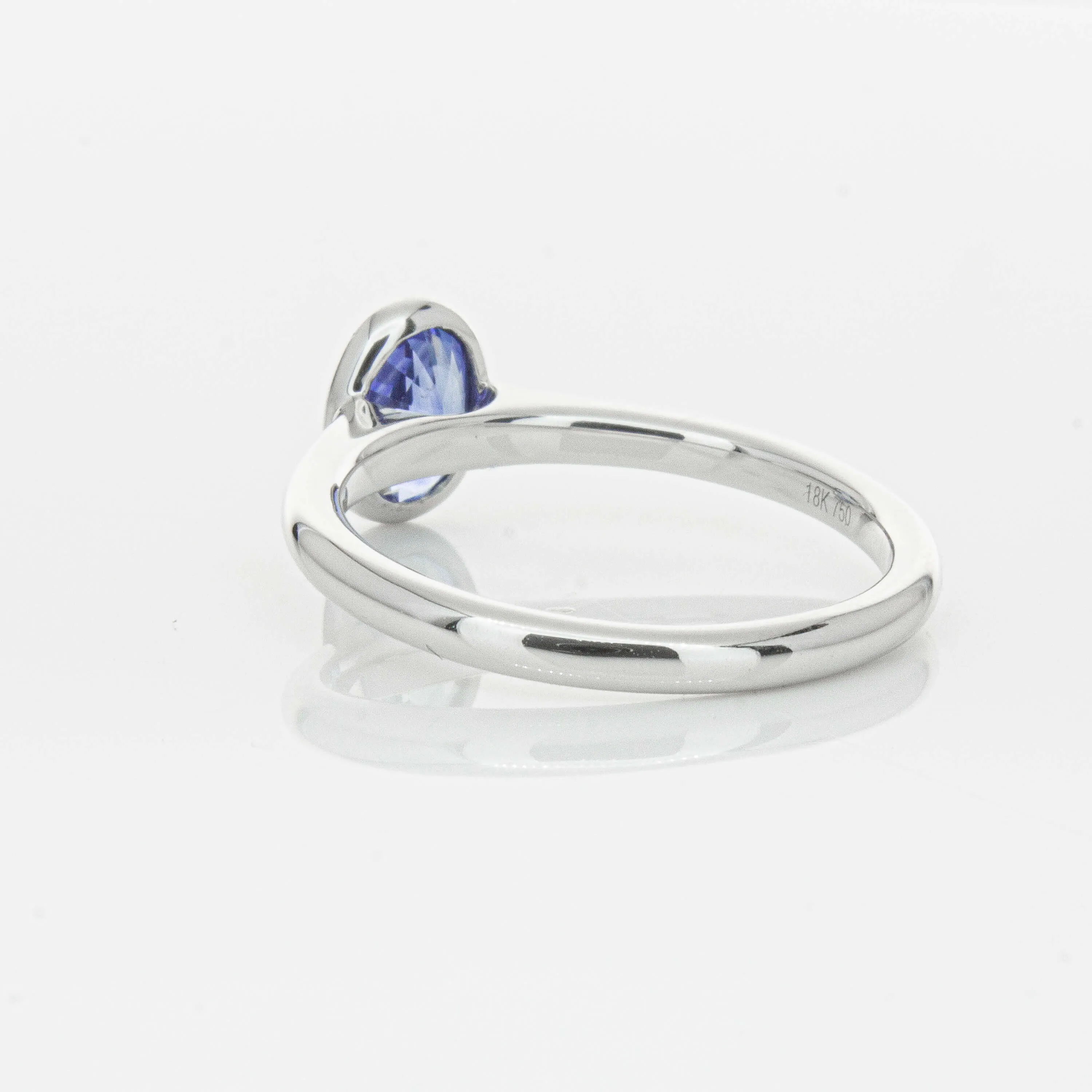 18ct White Gold .76ct Sapphire Natalia Ring