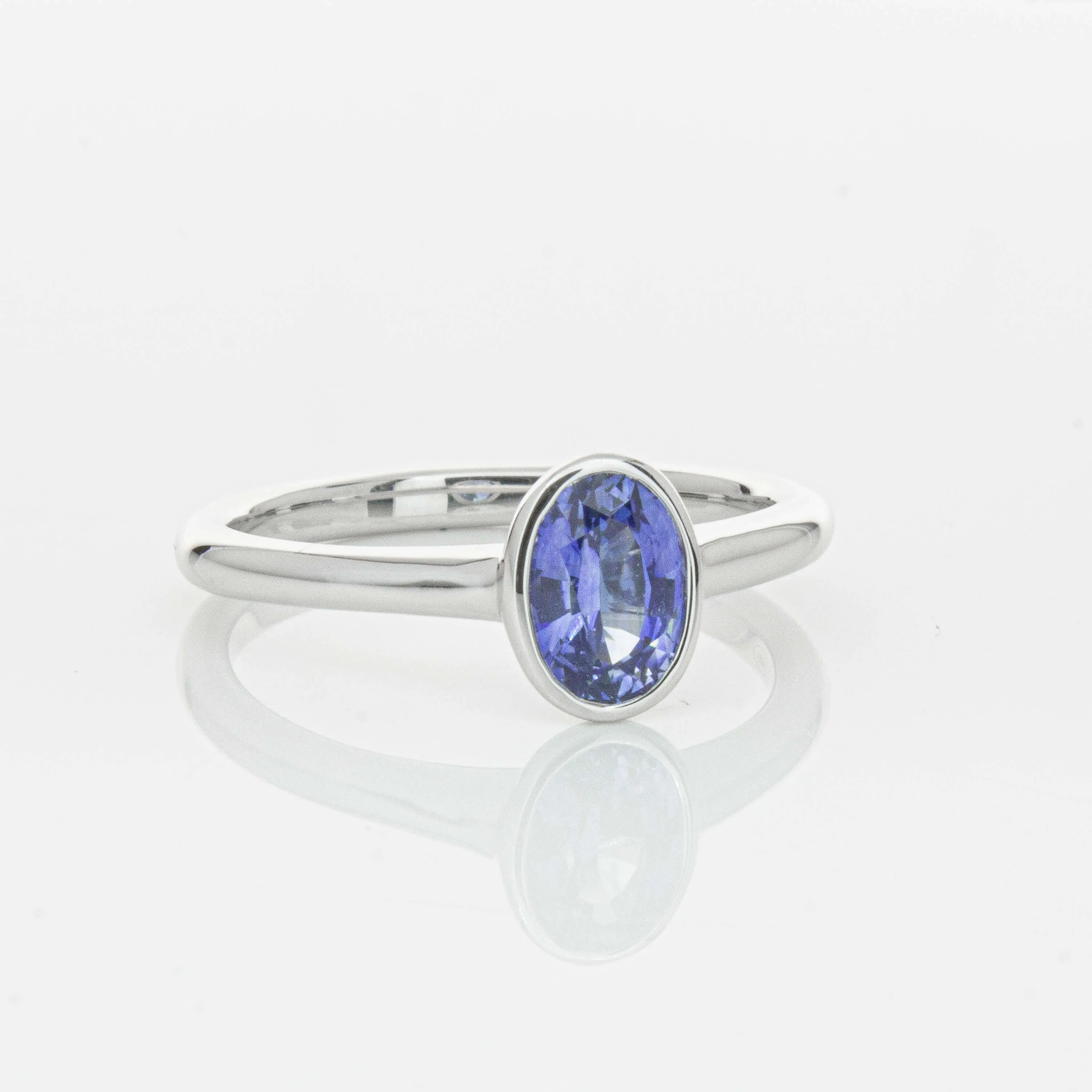 18ct White Gold .76ct Sapphire Natalia Ring