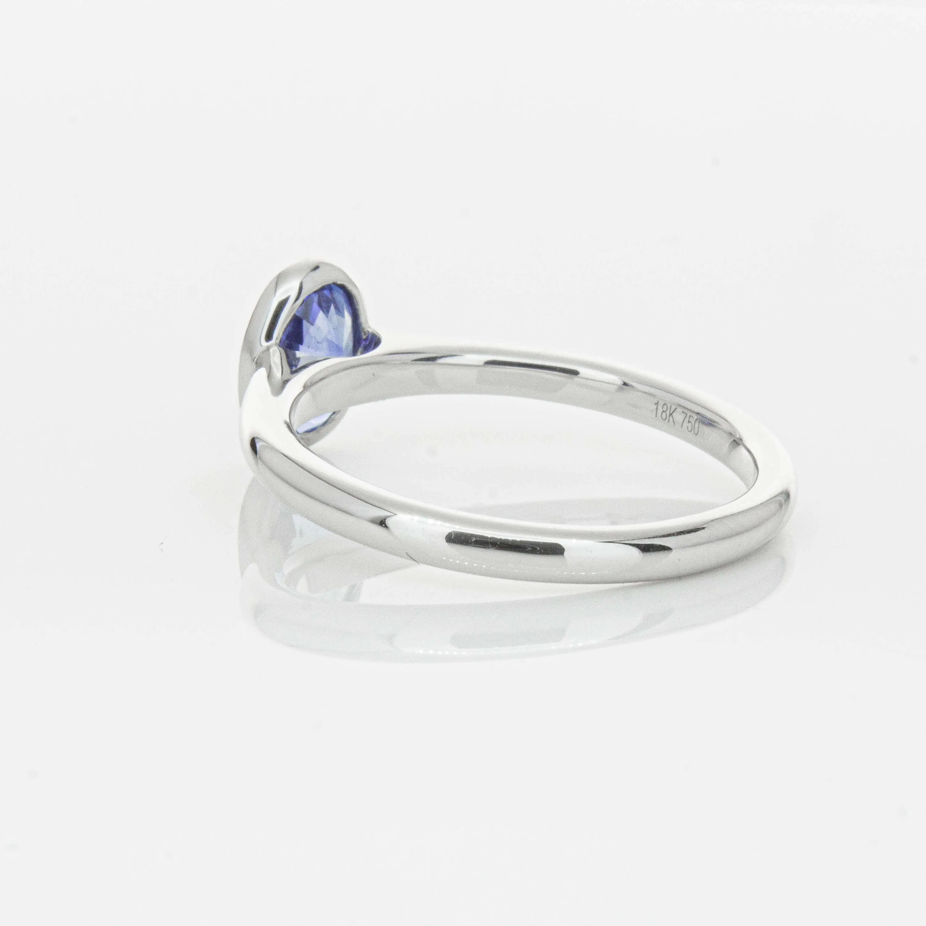 18ct White Gold .76ct Sapphire Natalia Ring