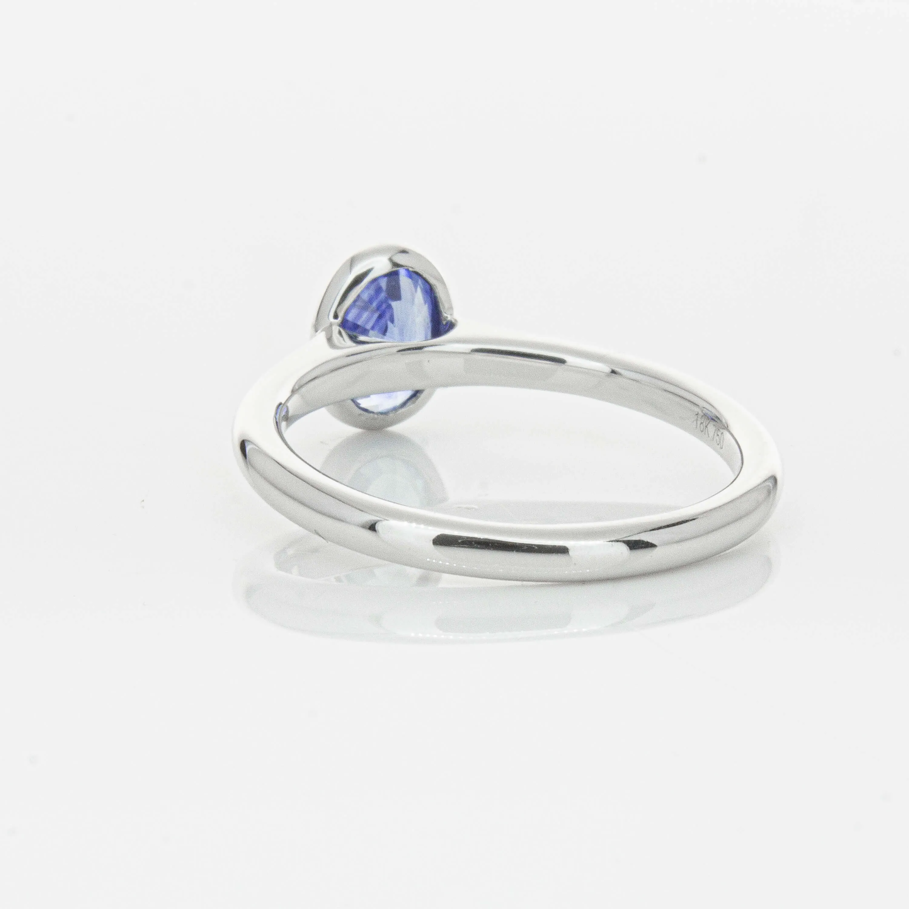 18ct White Gold .76ct Sapphire Natalia Ring