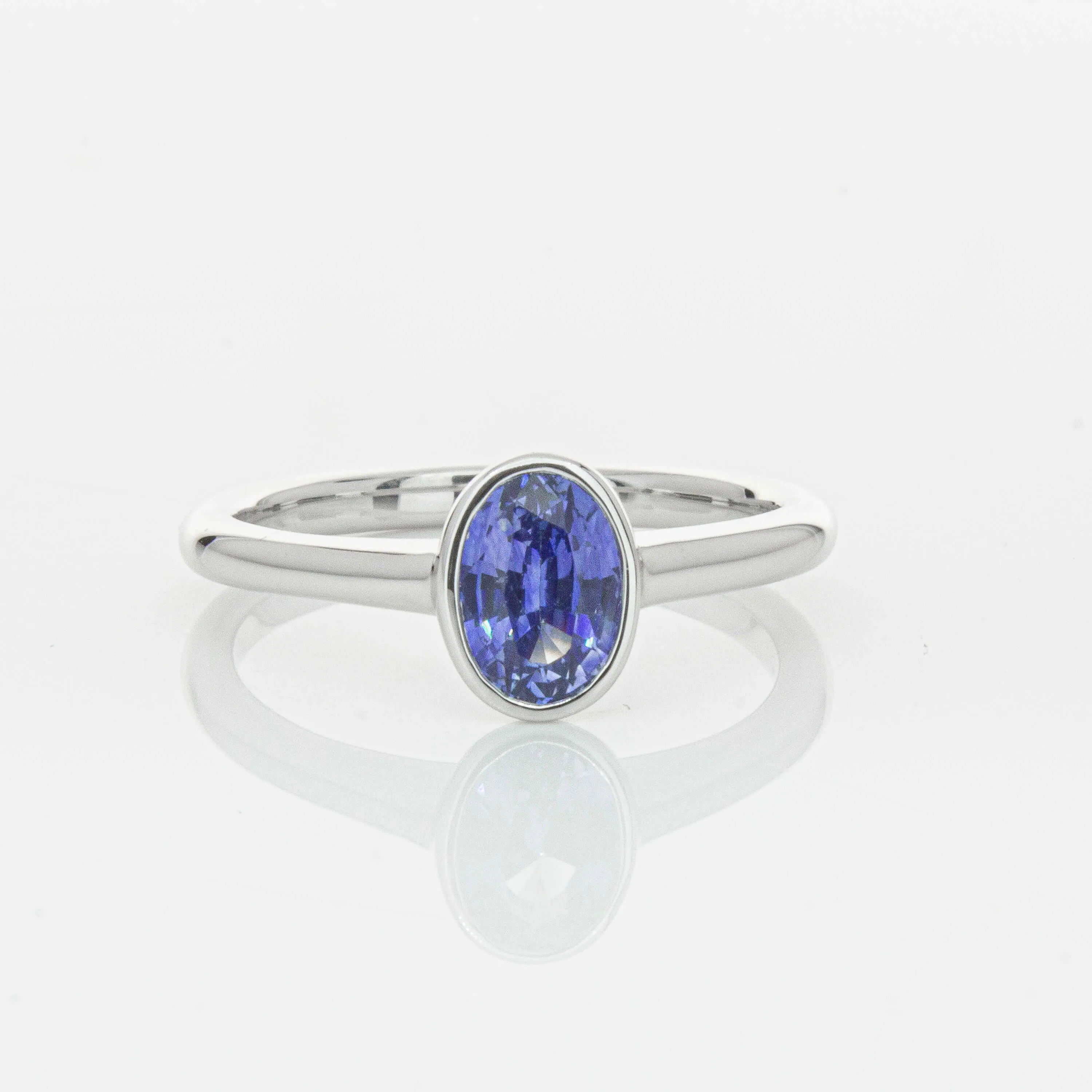 18ct White Gold .76ct Sapphire Natalia Ring