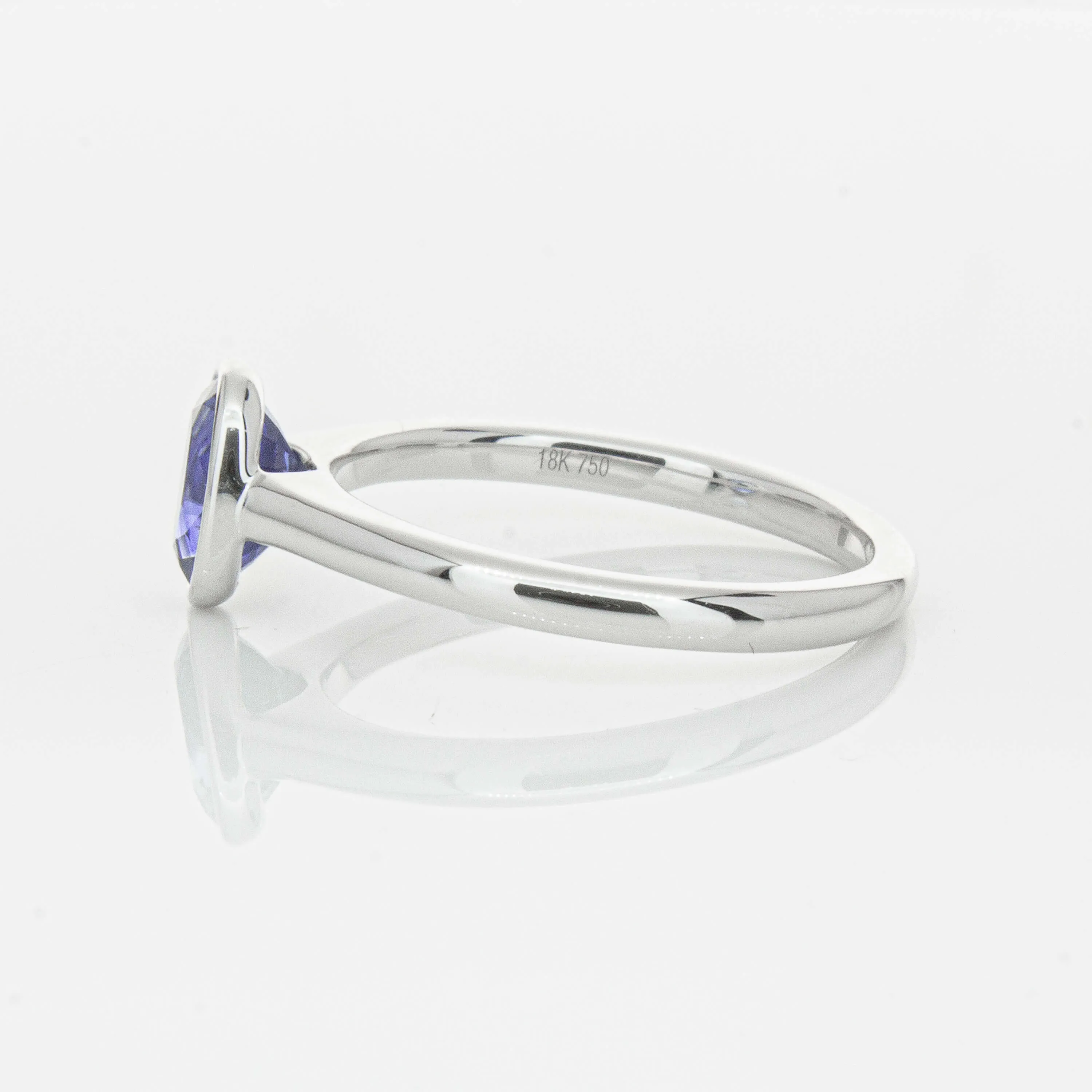 18ct White Gold .76ct Sapphire Natalia Ring