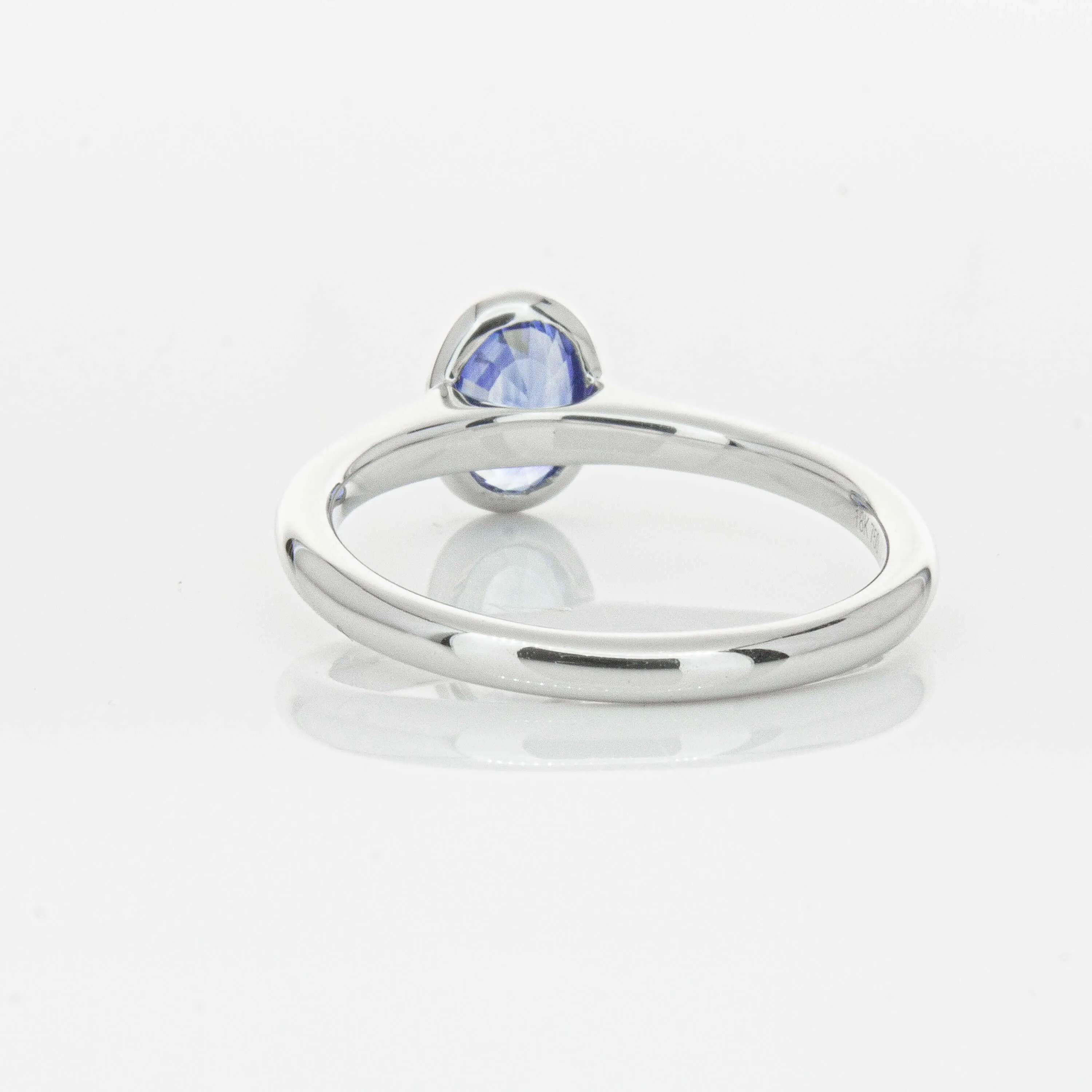 18ct White Gold .76ct Sapphire Natalia Ring