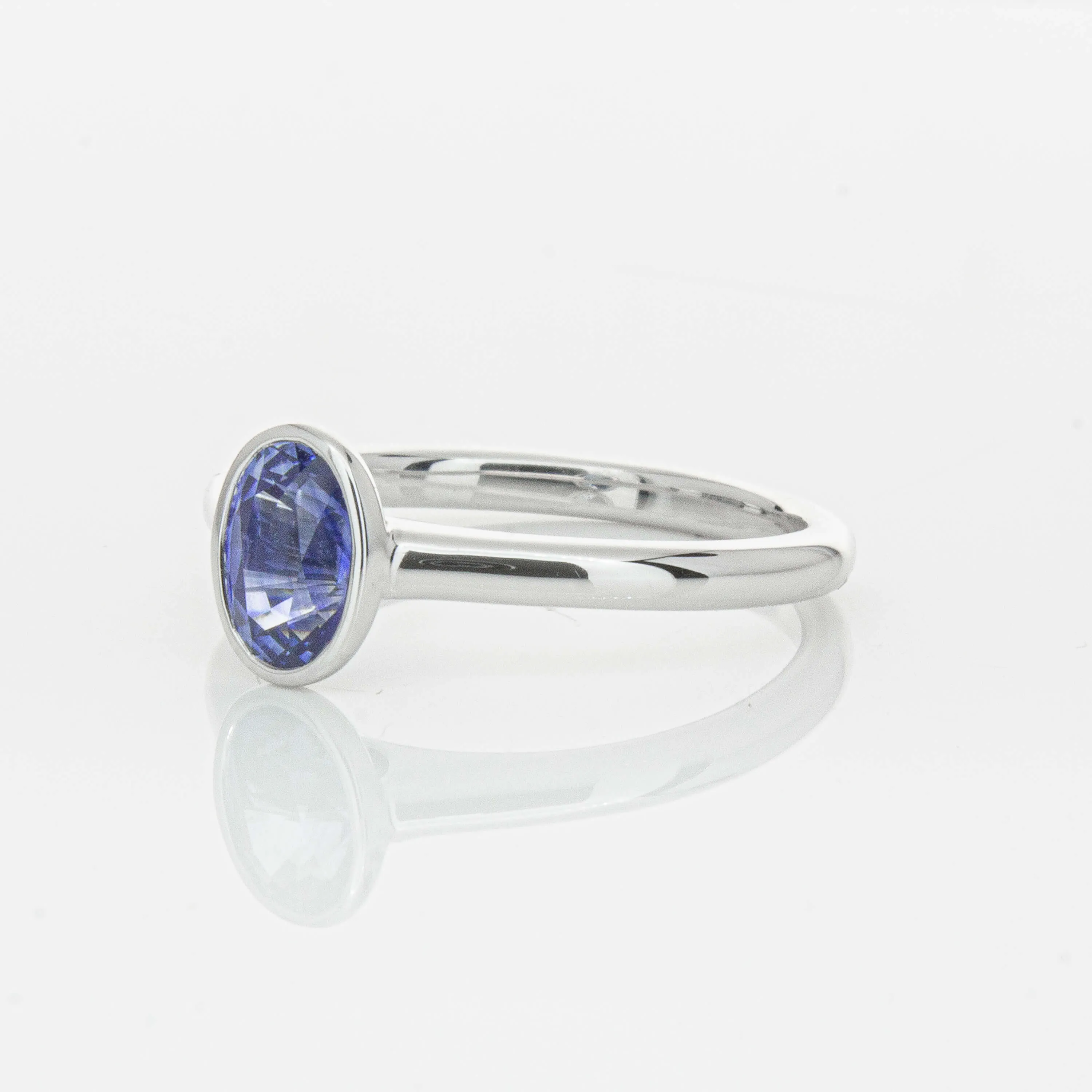 18ct White Gold .76ct Sapphire Natalia Ring