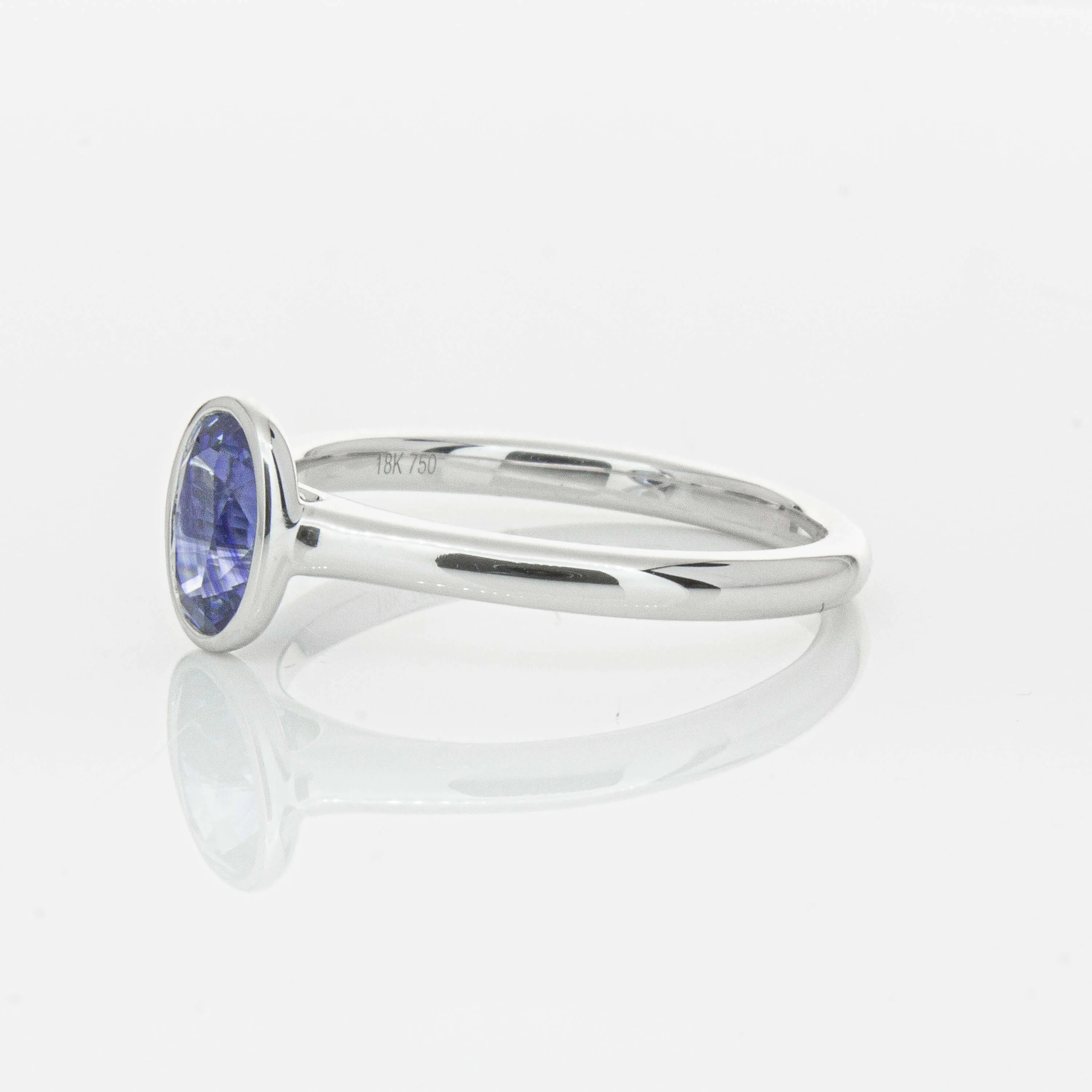 18ct White Gold .76ct Sapphire Natalia Ring