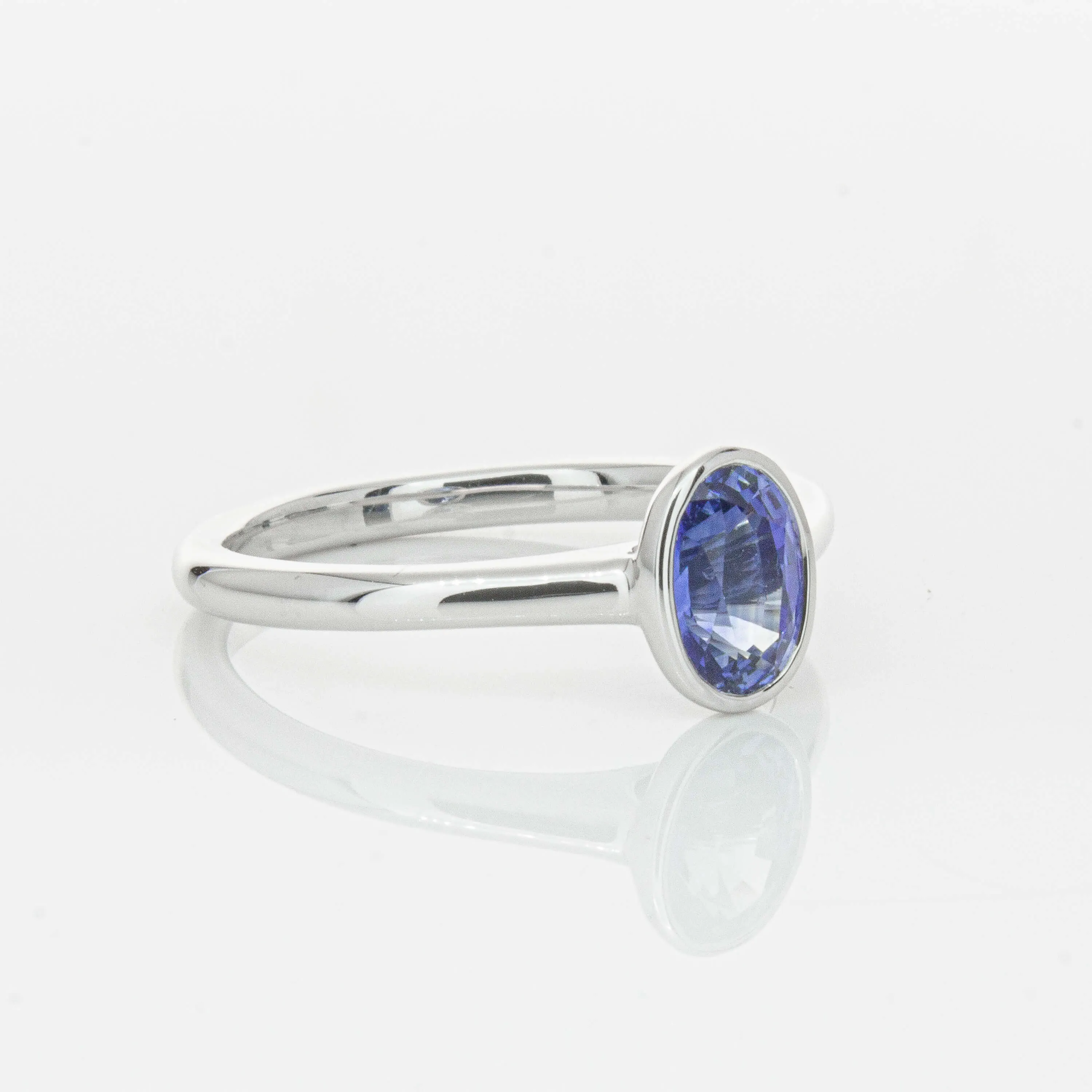 18ct White Gold .76ct Sapphire Natalia Ring