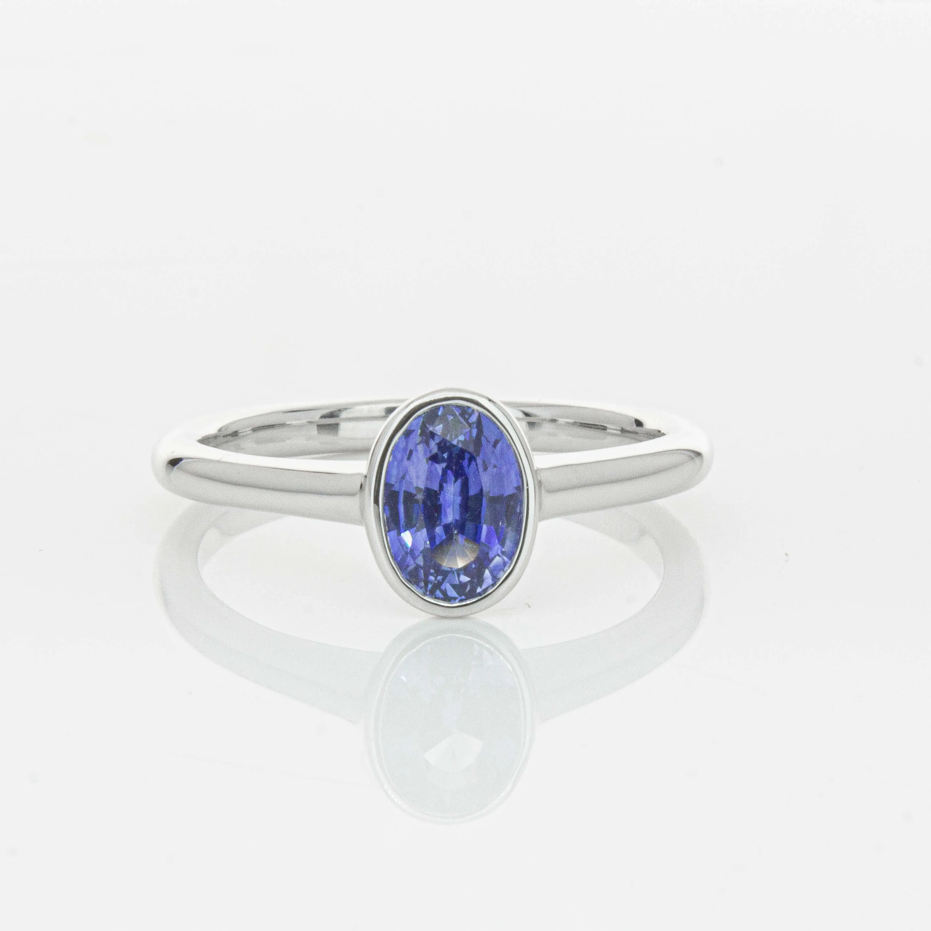 18ct White Gold .76ct Sapphire Natalia Ring