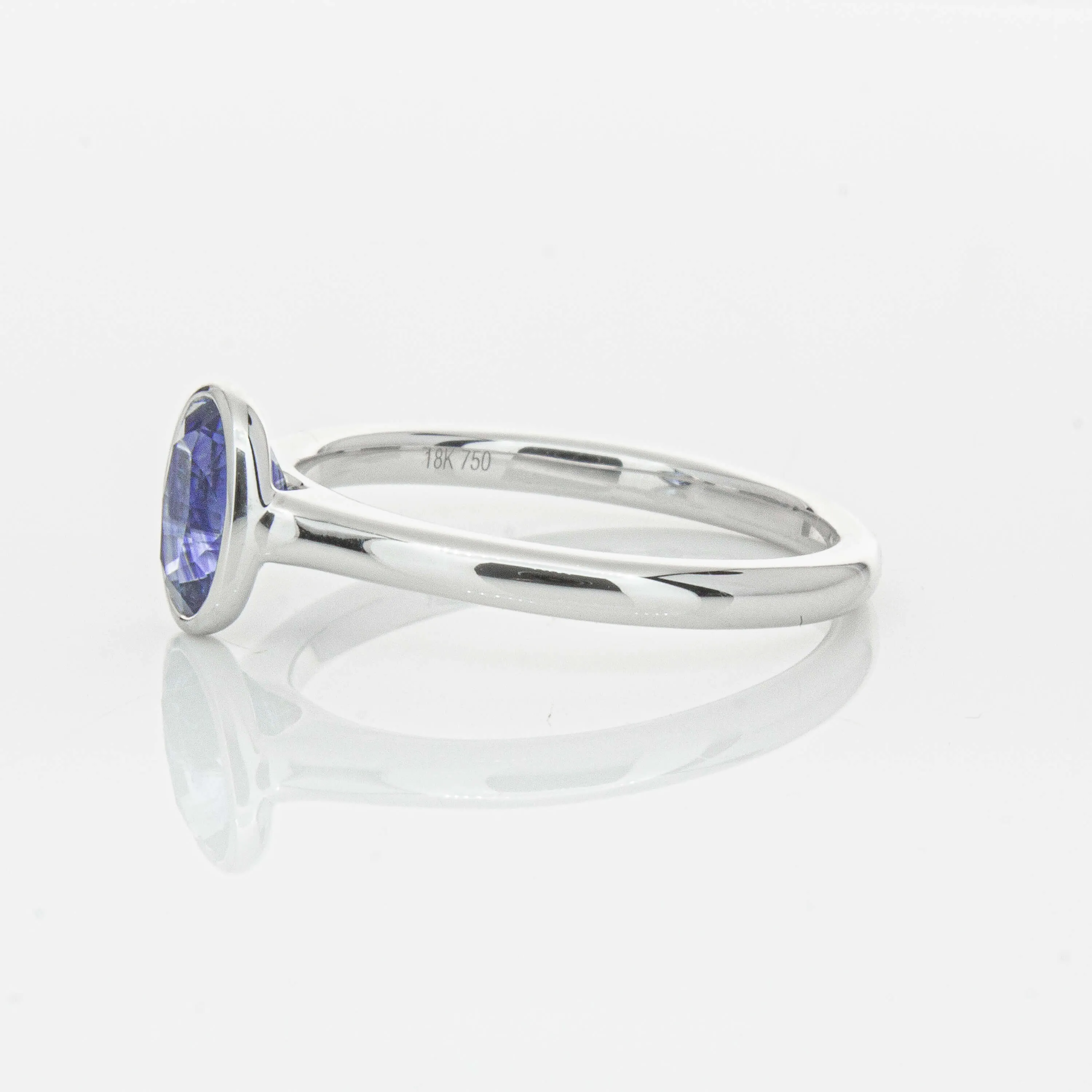 18ct White Gold .76ct Sapphire Natalia Ring