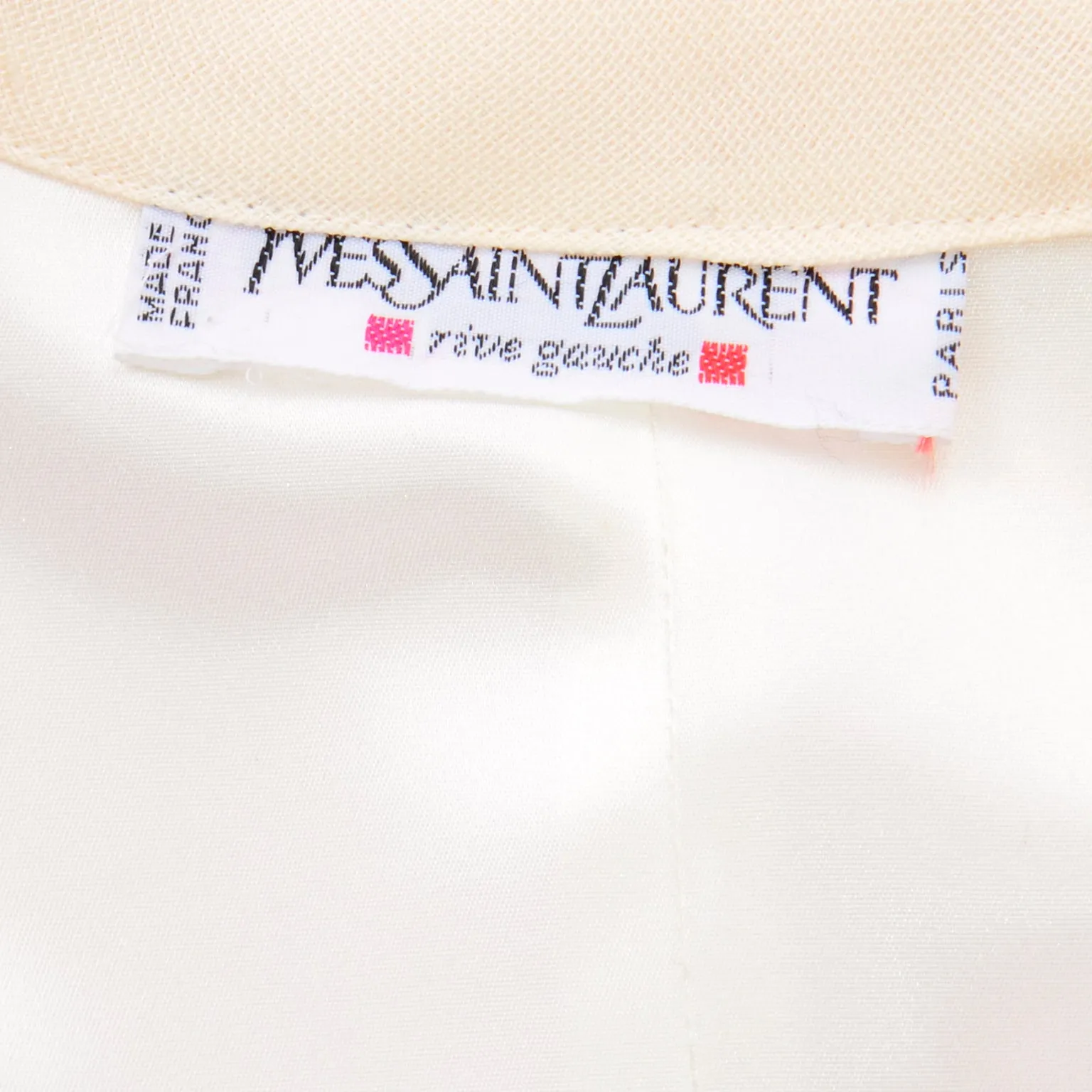 1990 S/S Yves Saint Laurent Cream Cropped Bolero Evening Jacket