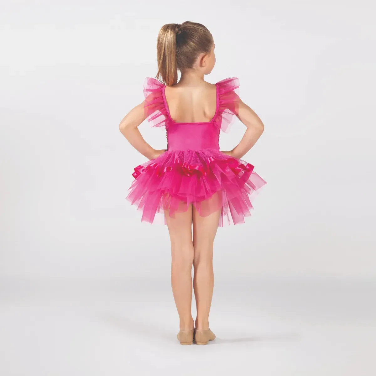 1st Position Sequin Bodice Tutu with Square Neckline