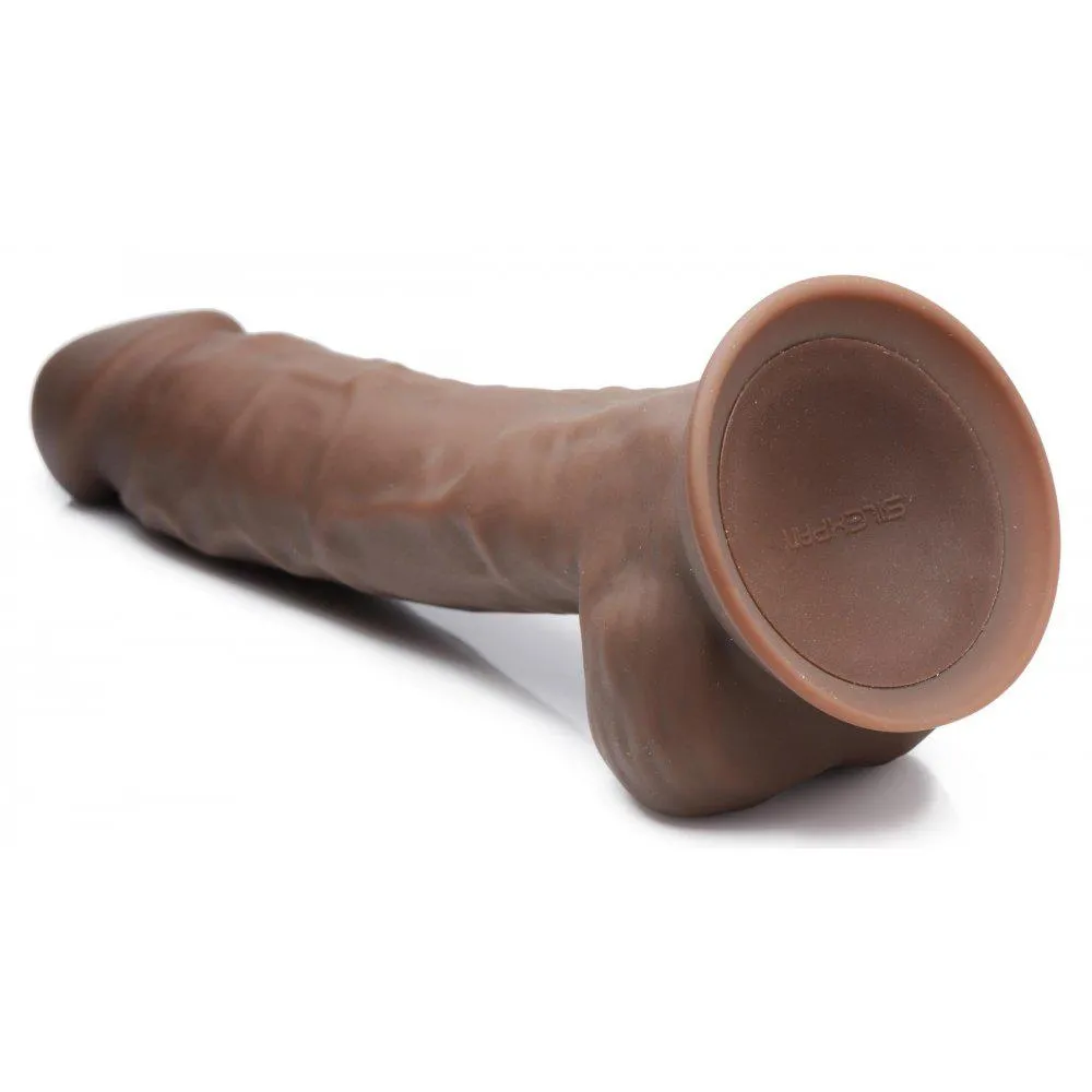 8 Inch Silexpan Hypoallergenic Silicone Vibrating Dildo