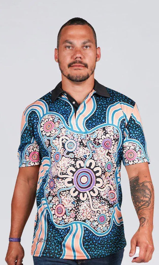 Aboriginal Art Unisex Polo Our Beautiful Country