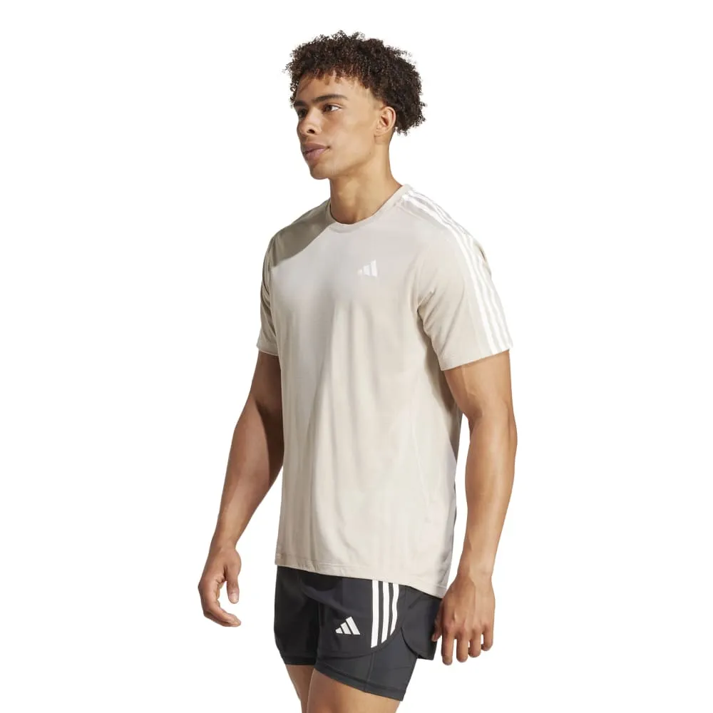 adidas Own The Run 3 Stripes Men's Tee