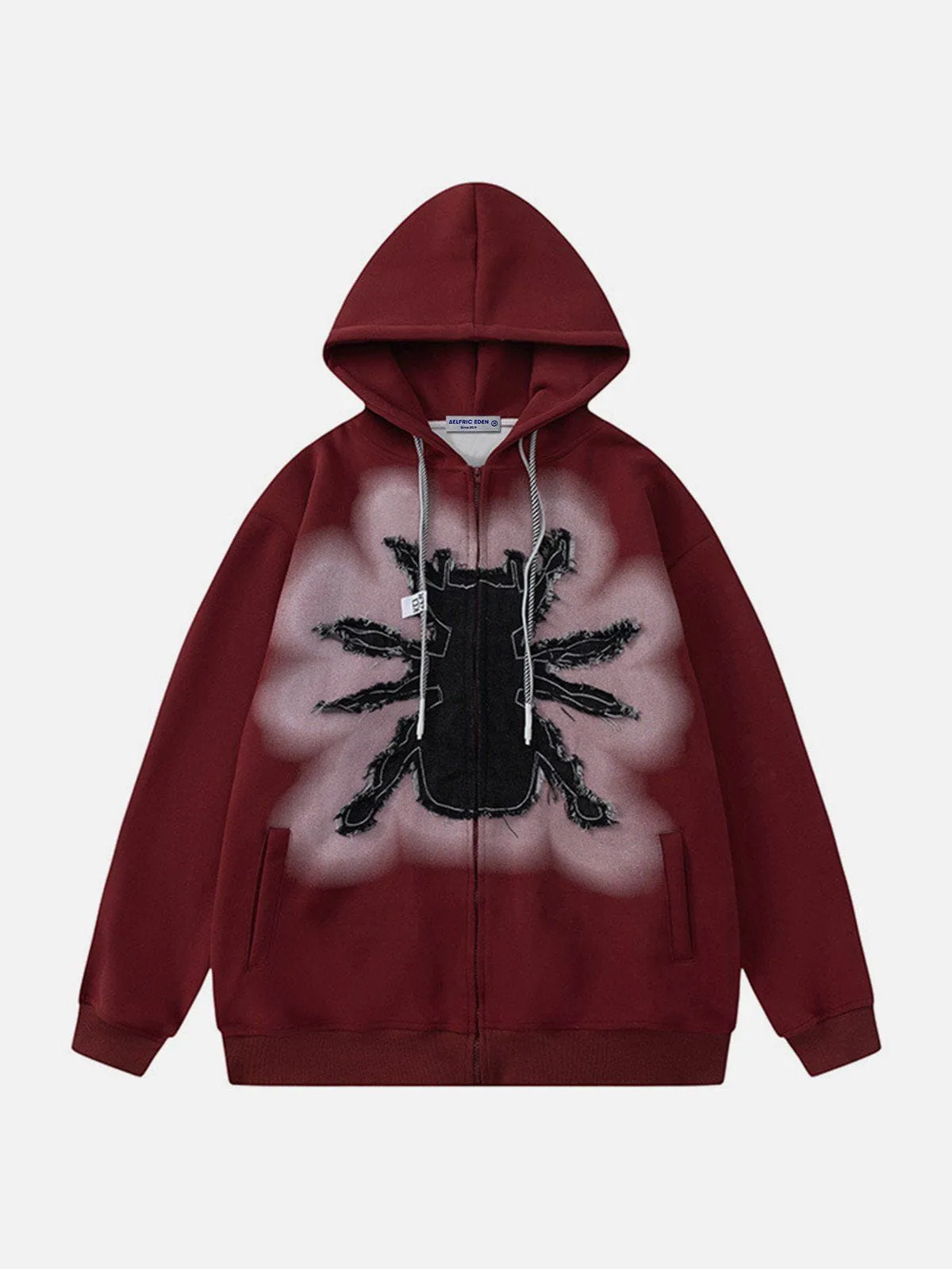 Aelfric Eden Applique Embroidery Spider Hoodie