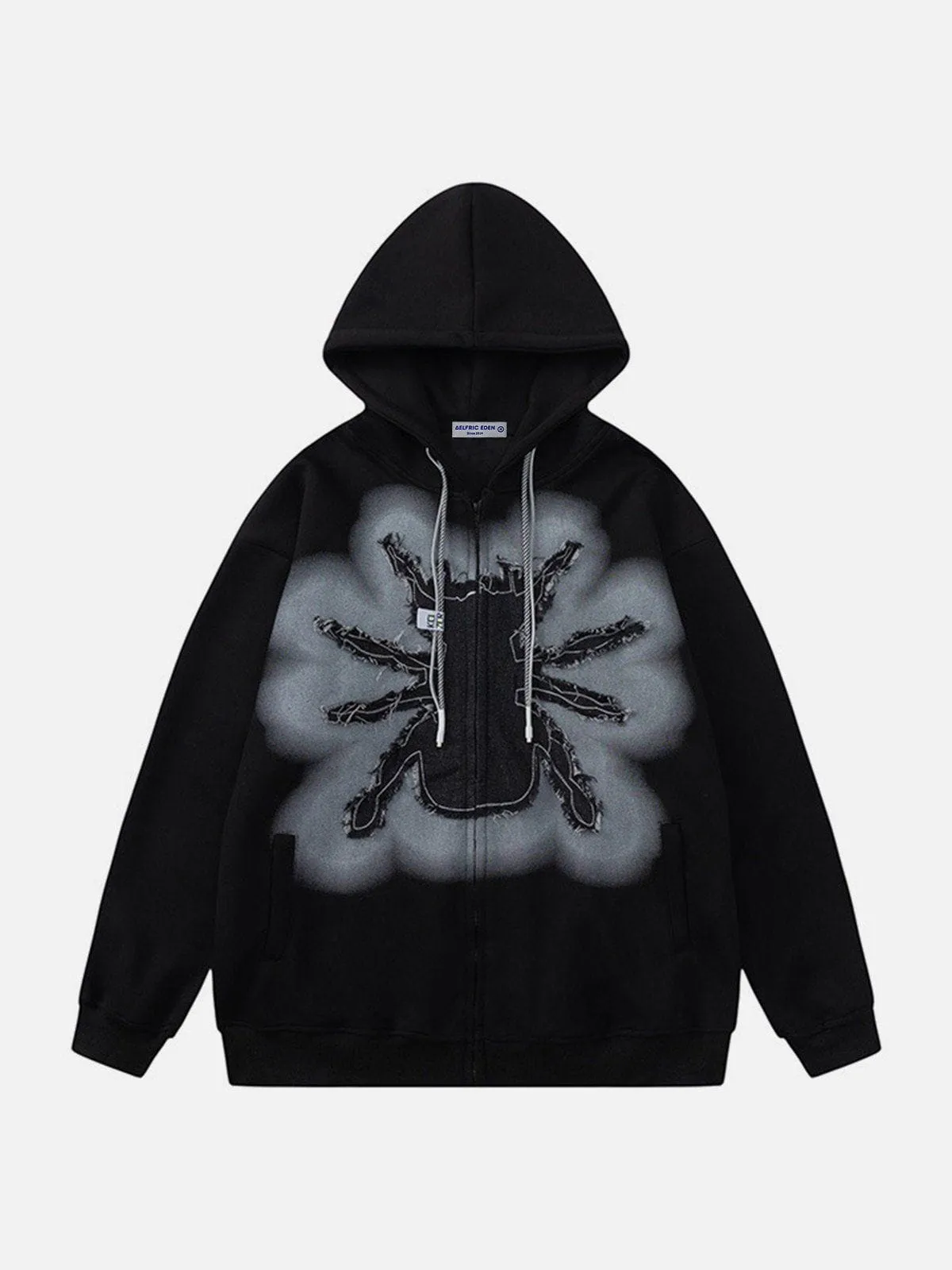 Aelfric Eden Applique Embroidery Spider Hoodie