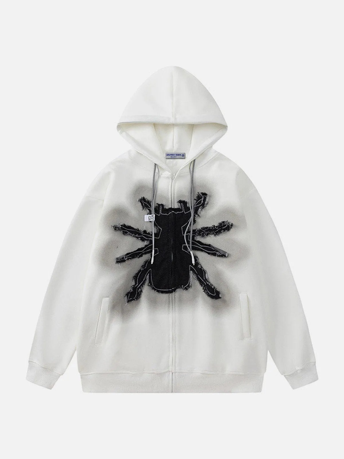 Aelfric Eden Applique Embroidery Spider Hoodie