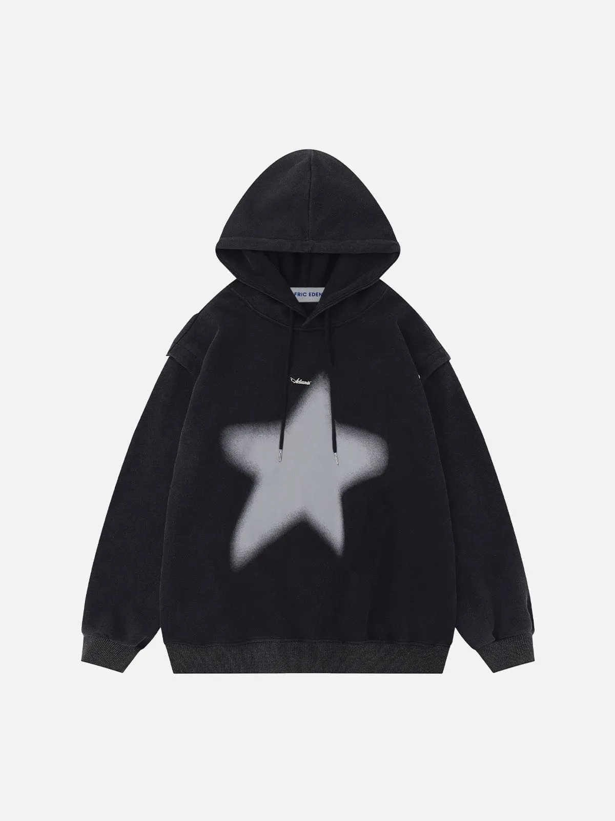 Aelfric Eden Detachable Sleeve Star Washed Hoodie