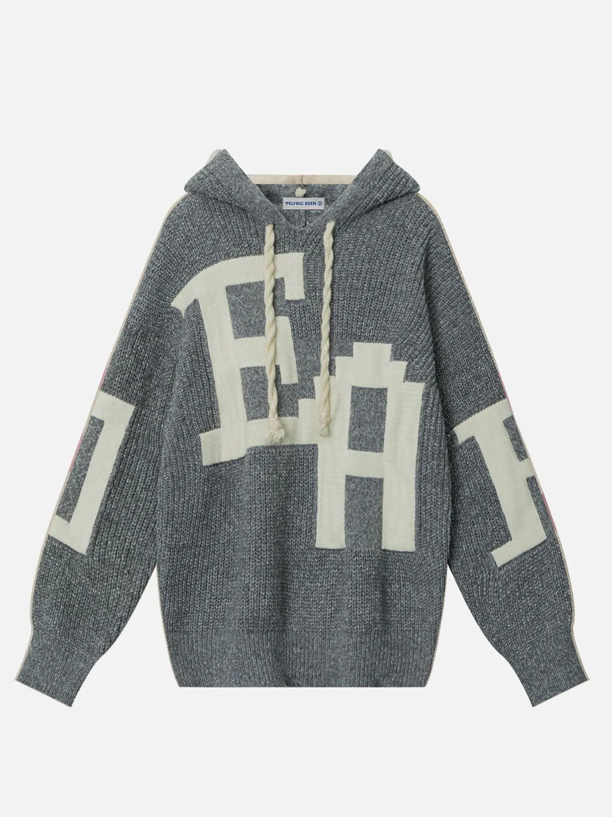 Aelfric Eden Letter Jacquard Knit Hoodie [Recommended by @rosee_20]