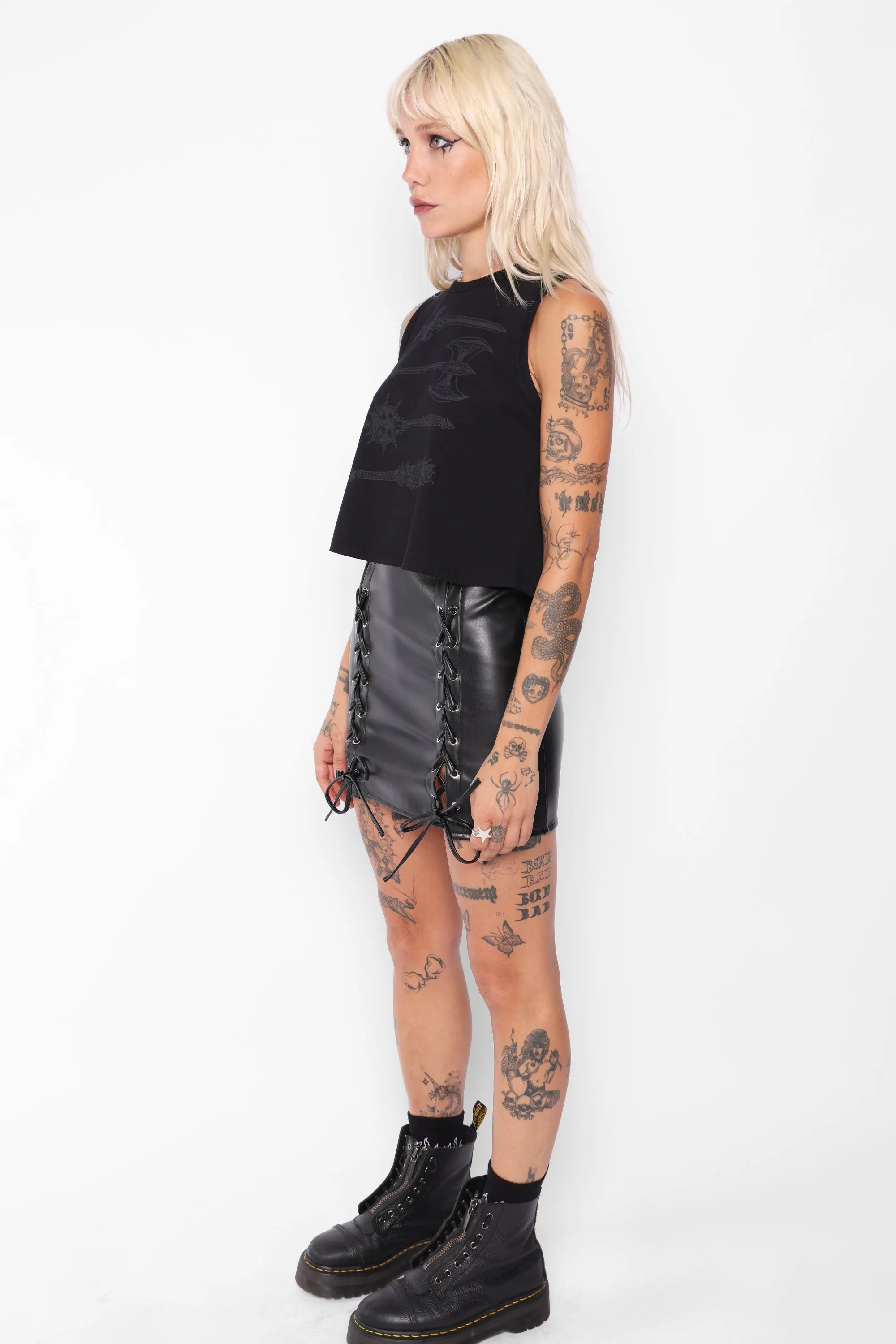 Affliction Cropped Vest