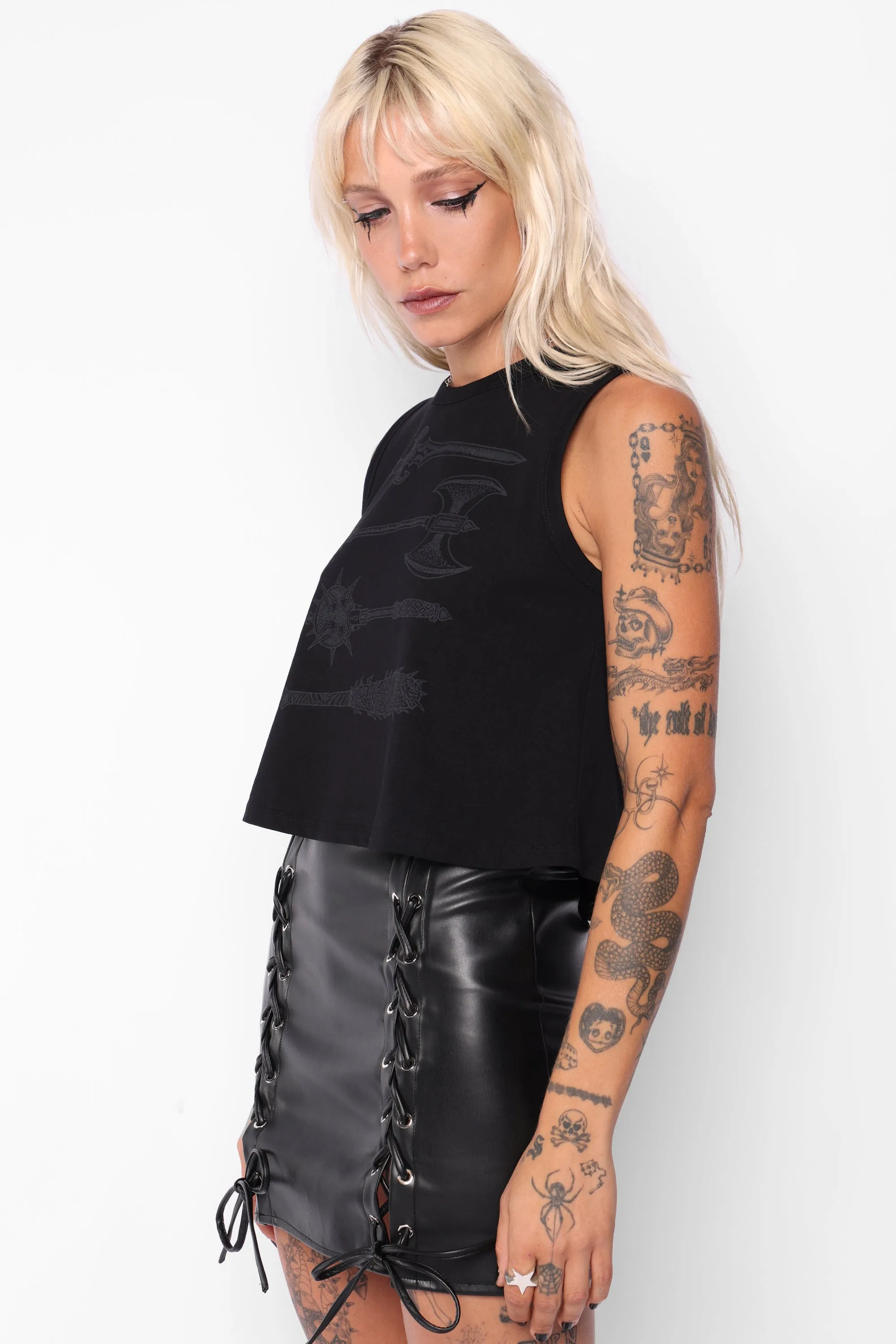 Affliction Cropped Vest