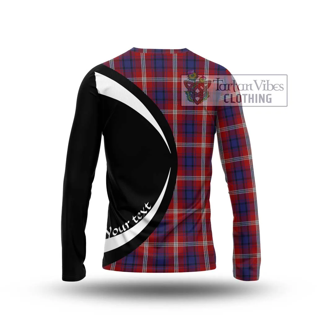 Ainslie Tartan Long Sleeve T-Shirt with Family Crest Circle Style