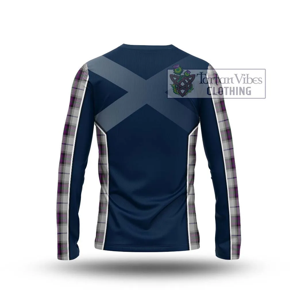 Alexander of Menstry Dress Tartan Long Sleeve T-Shirt with Family Crest and Lion Rampant Vibes Sport Style