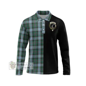 Alexander of Menstry Hunting Tartan Long Sleeve Polo Shirt with Family Crest and Half Of Me Style