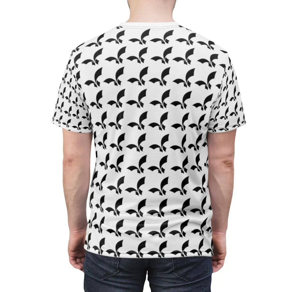 All Over Print White & Black Unisex Fikafuntimes T-Shirt