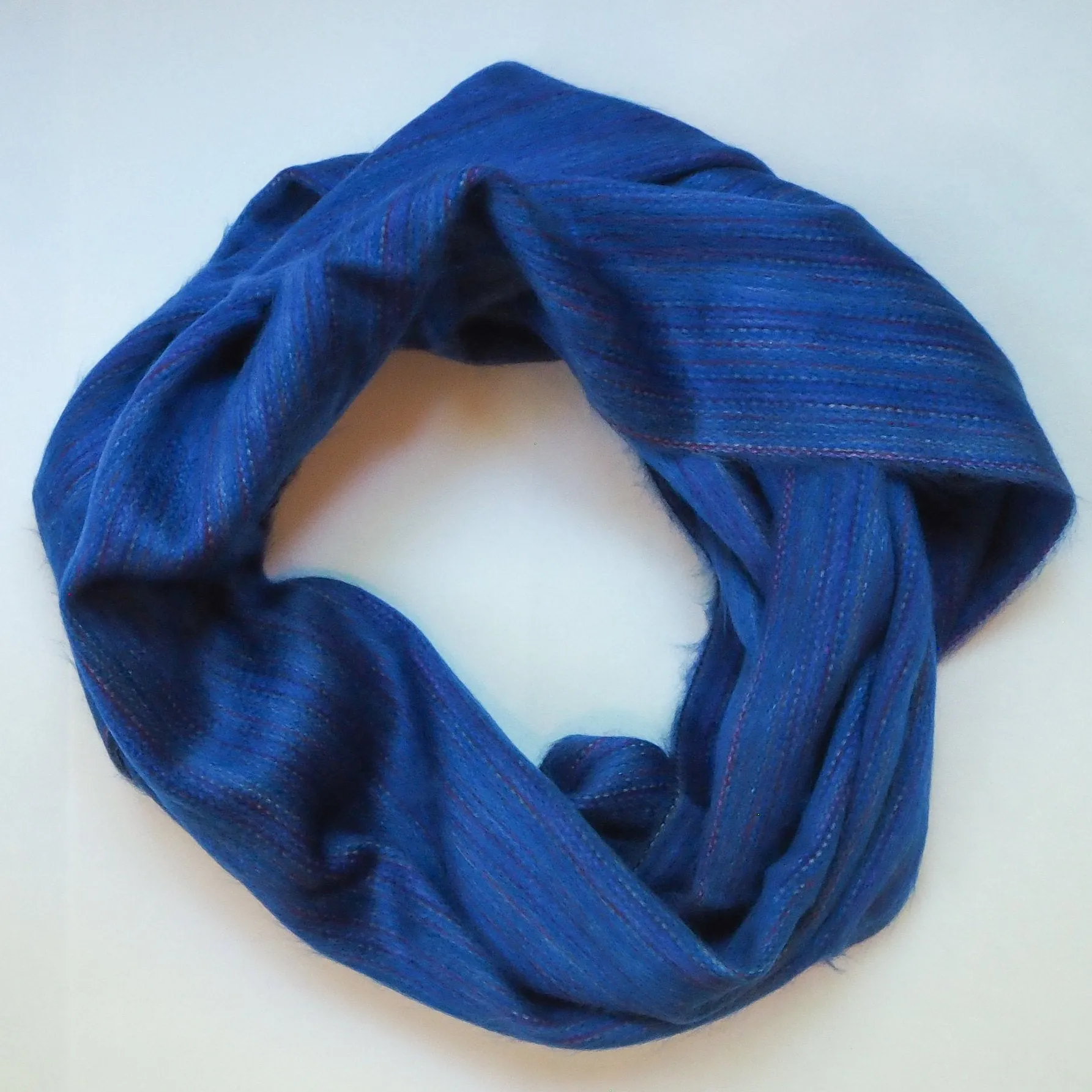 Alpaca infinity scarf - Blue