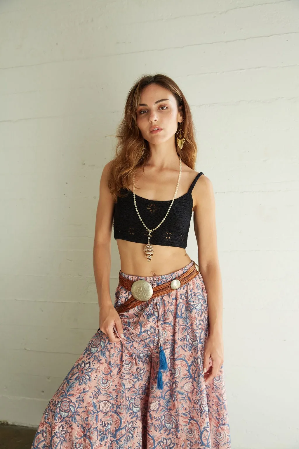 Althea Palazzo Pants: Pink Lily