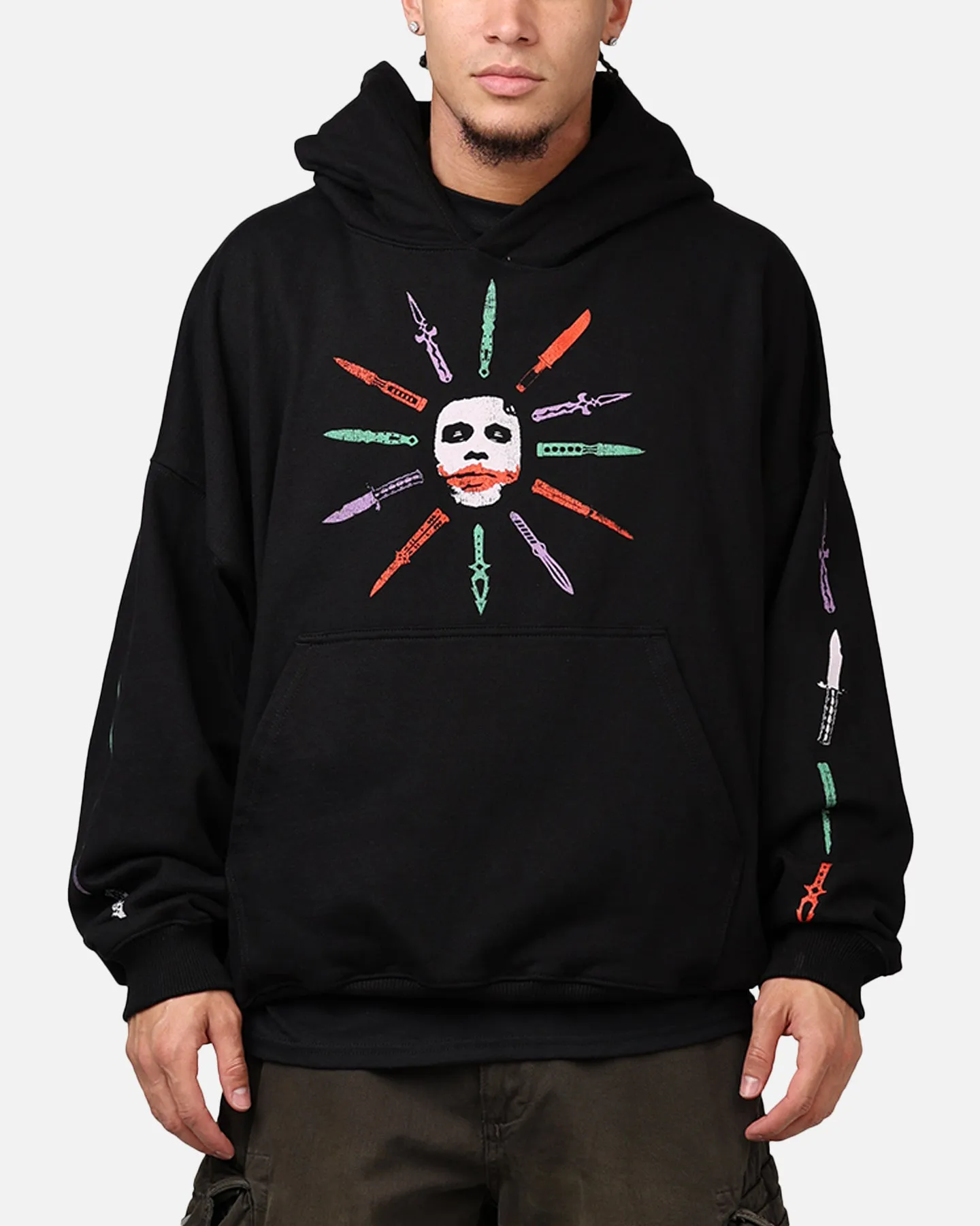 American Thrift X DC Batman The Joker Scars Premium Hoodie Black