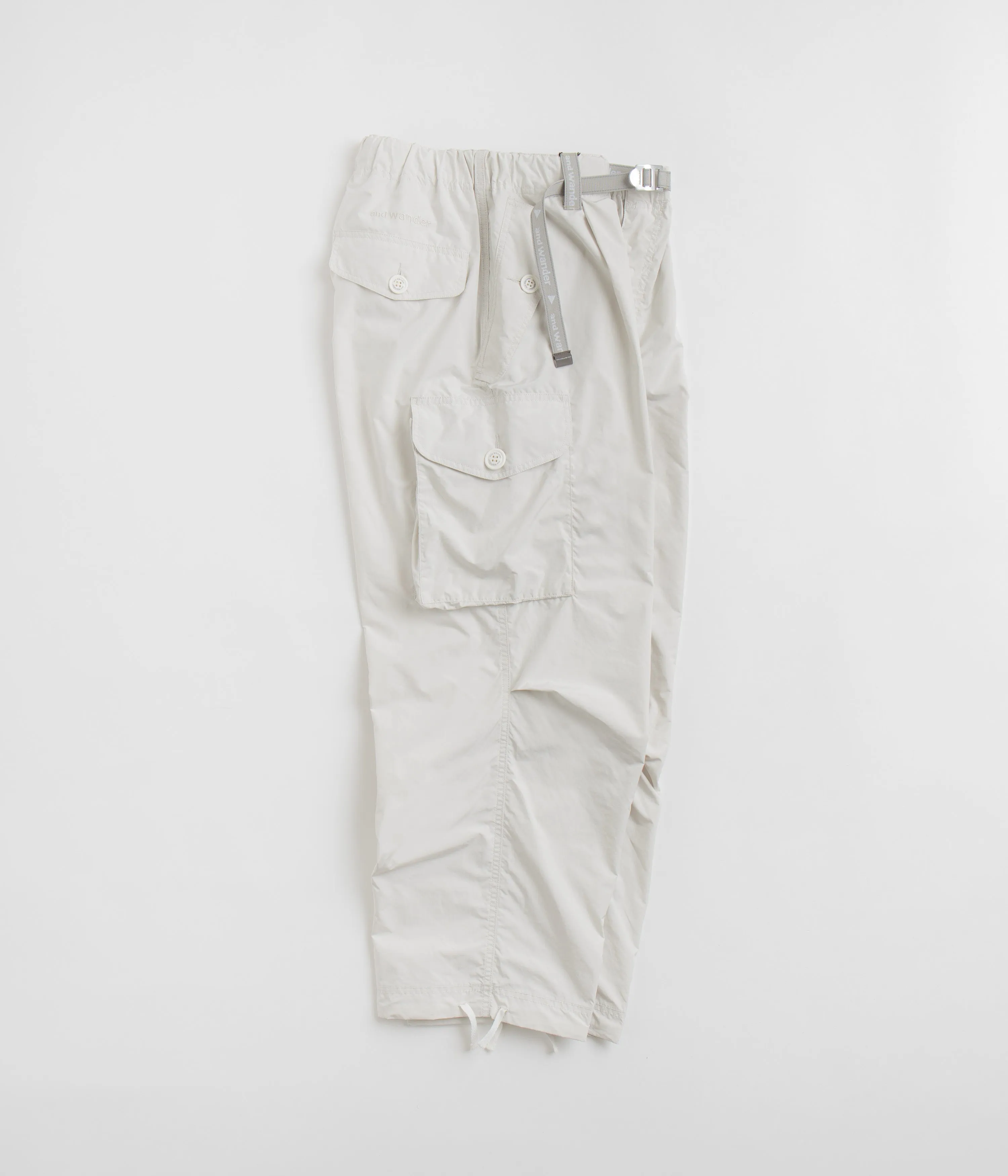 and wander Oversized Cargo Pants - Off White