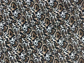 Animal Magic 4 - Clearance Printed Crepe Fabric