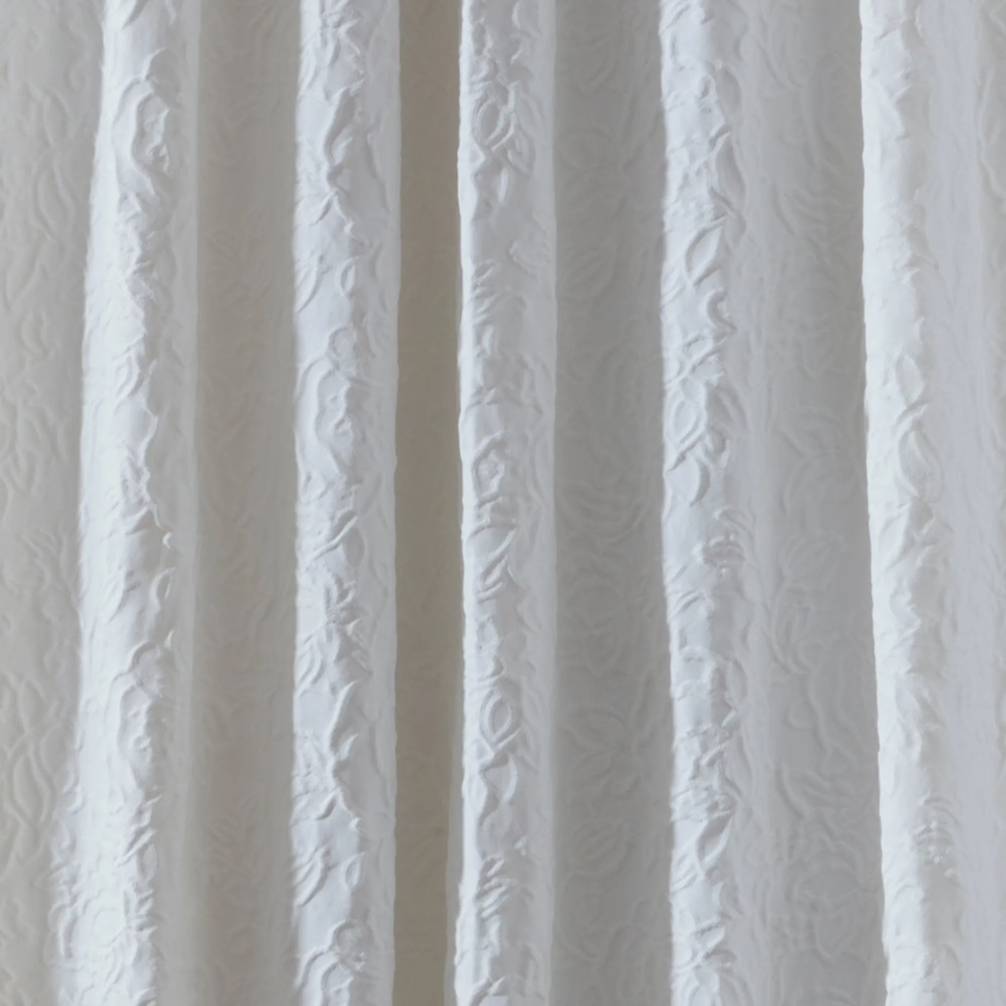 Appletree Heritage Collier Pencil Pleat Curtains - White