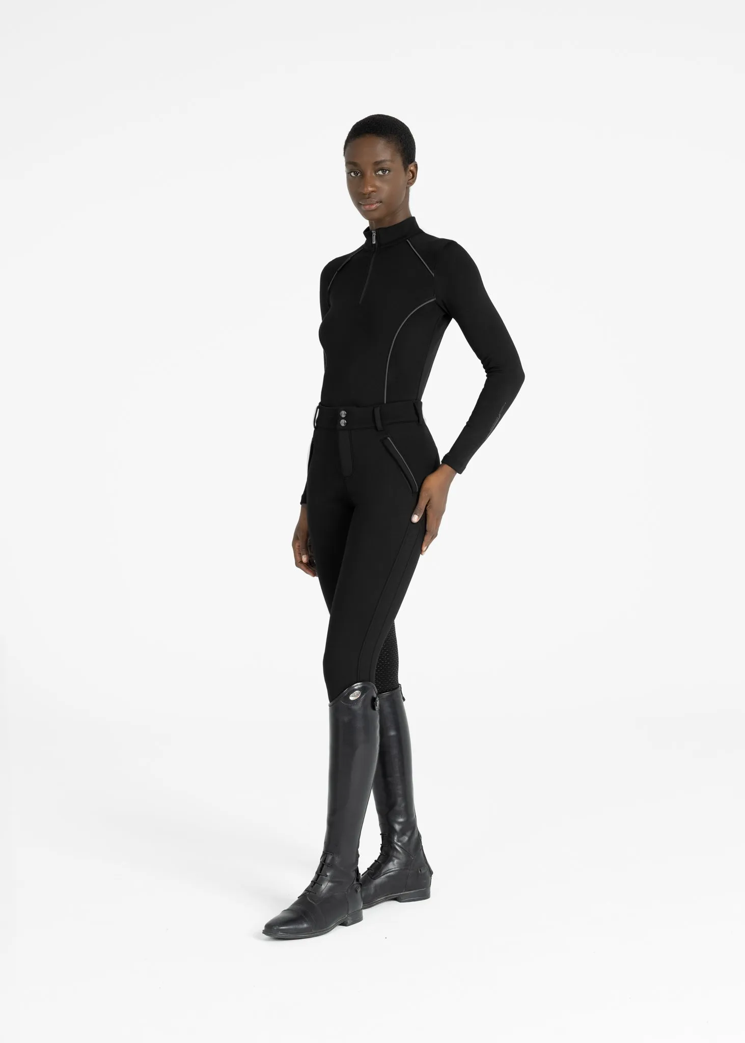 Arctic Fleeced Base Layer (Black)