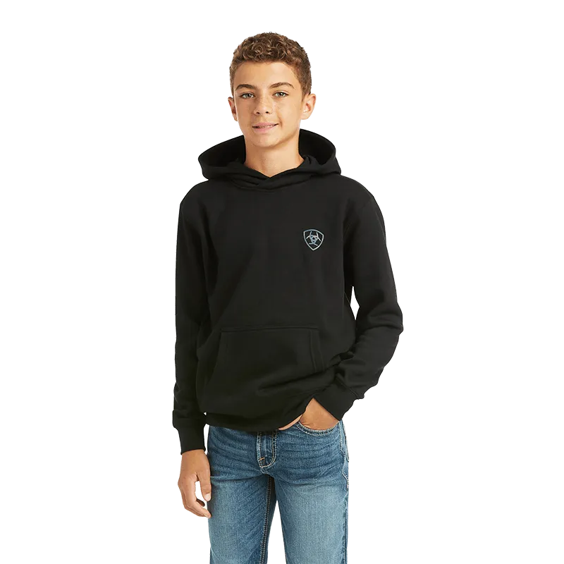 Ariat Boy's Patriot 2.0 Black Hoodie