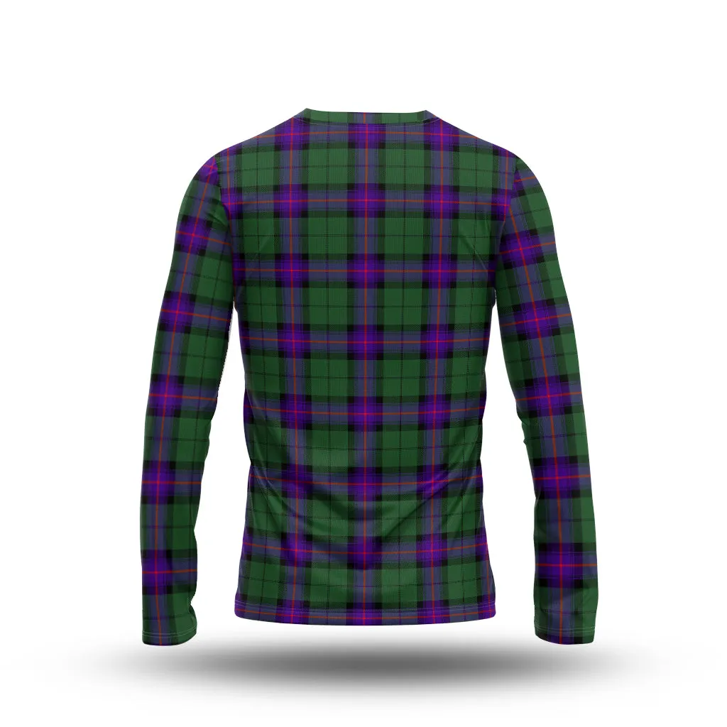 Armstrong Modern Tartan Long Sleeve T-Shirt with Family Crest