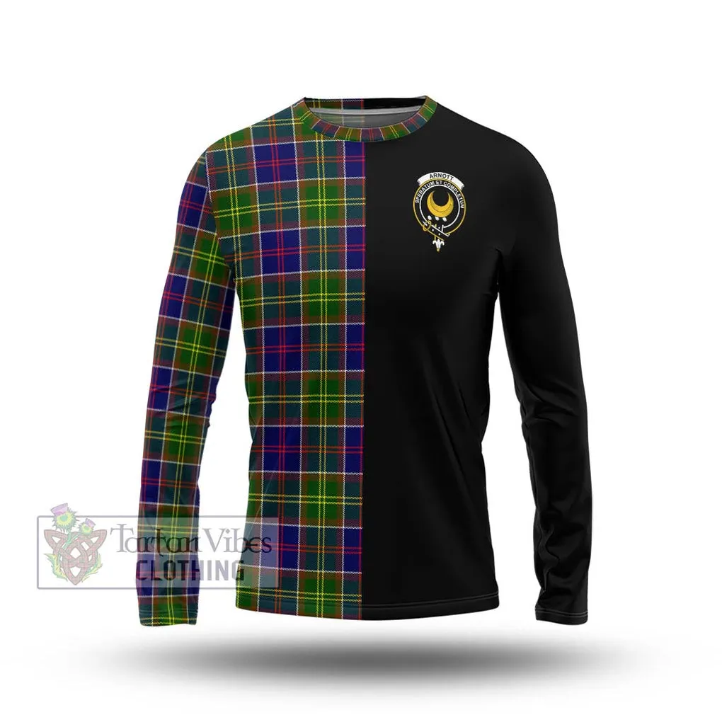 Arnott Tartan Long Sleeve T-Shirt with Family Crest and Half Of Me Style