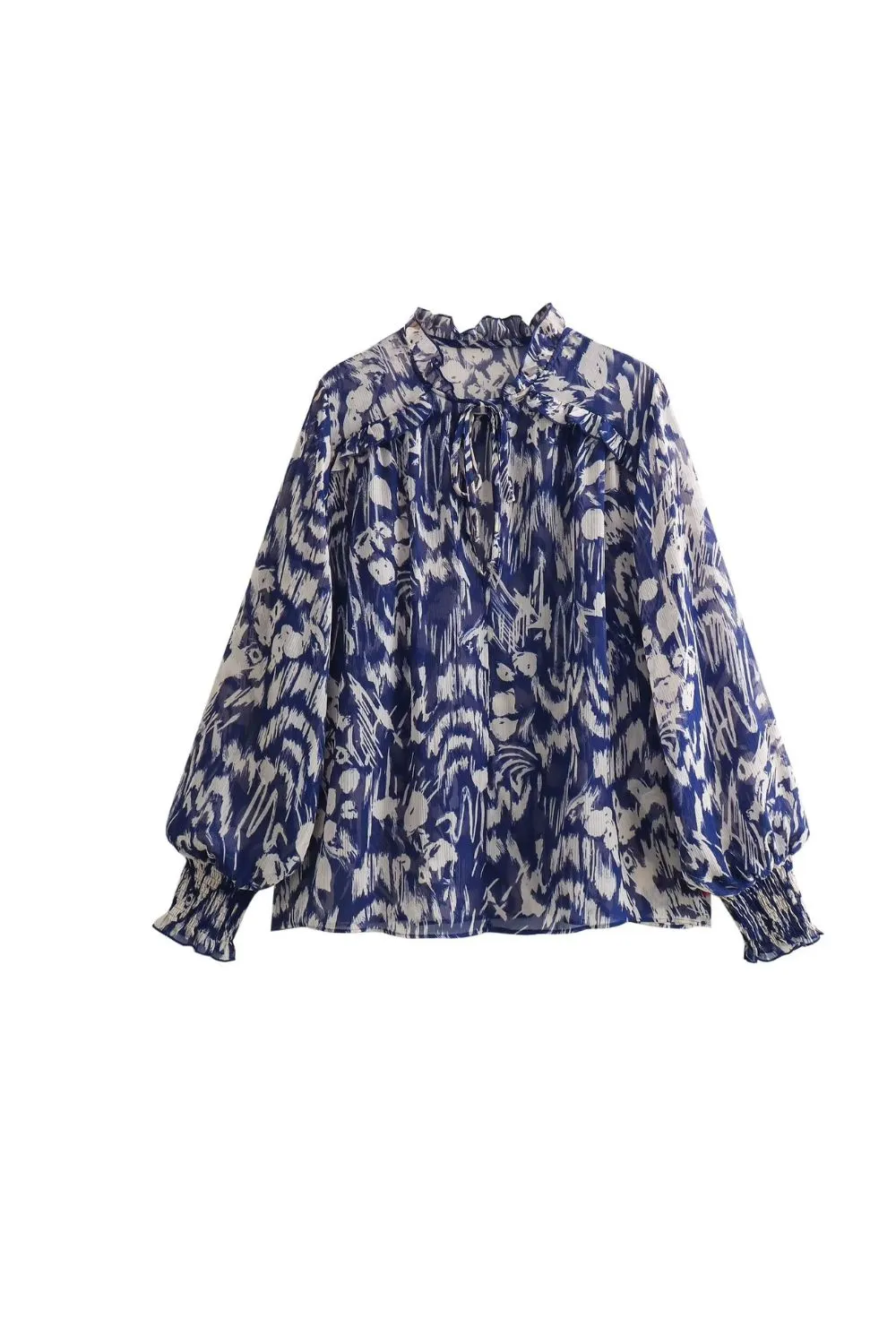 'Audrey' Layered Flora Blouse & Skirt Set