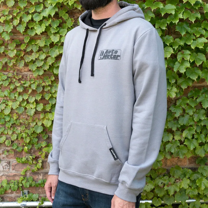 Autometer Gray Competition Pullover Hoodie - Adult Large