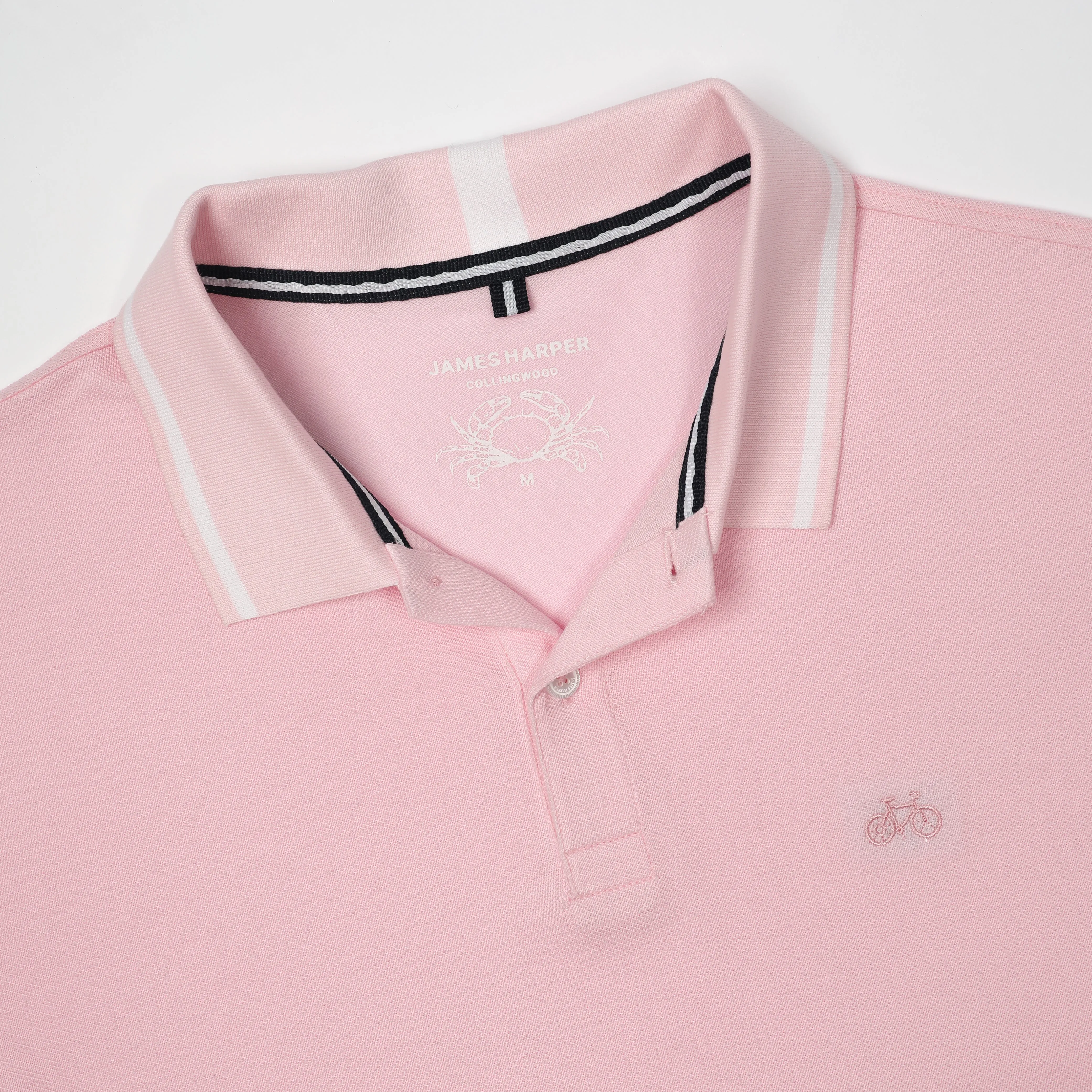 Blush Button Pique Polo