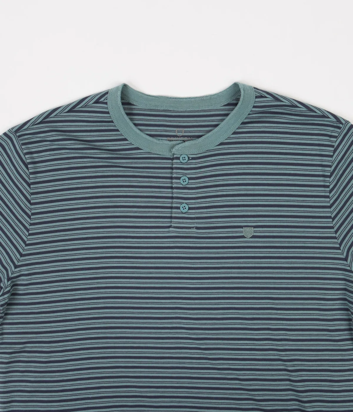 Brixton Hilt Henley T-Shirt - Ocean / Washed Navy