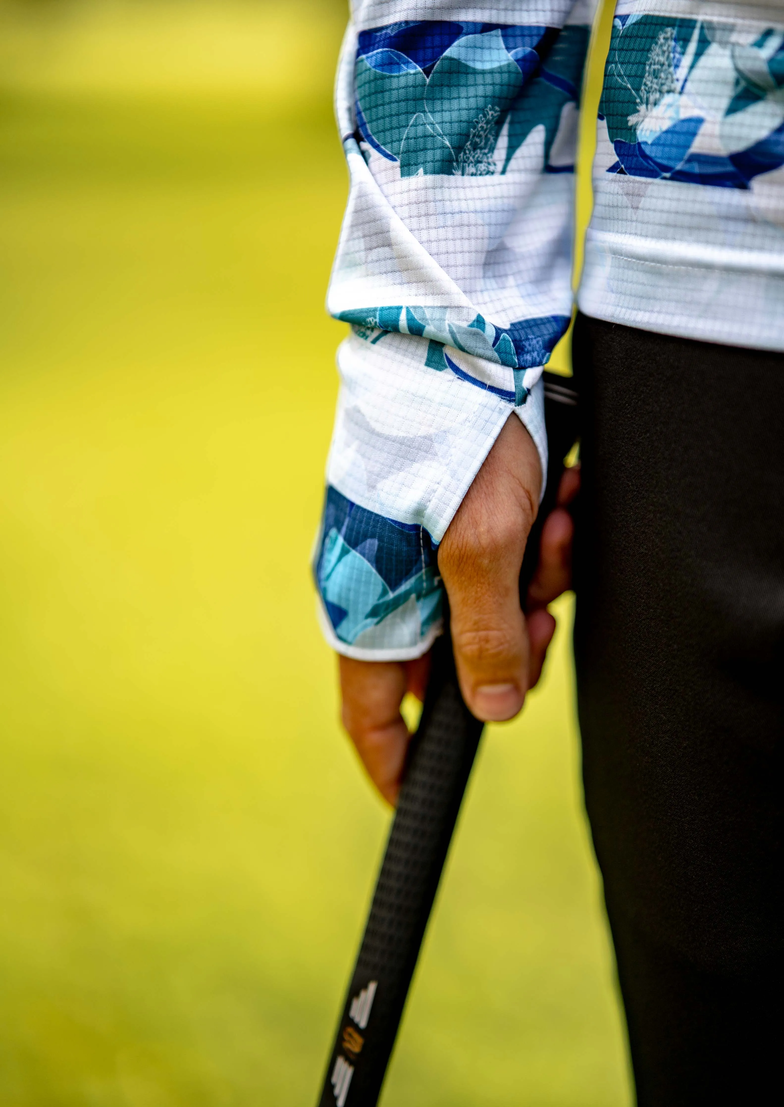 CA Light-Weight Golf Pullover Hoodie  | Striped Floral